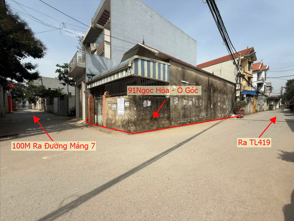 Hình ảnh Bán Lô Góc 3 Mặt Tiền 91m Tại Ngọc Hòa Mặt Trục Chính Kinh Doanh Giáp Thị Trấn Chúc Sơn 