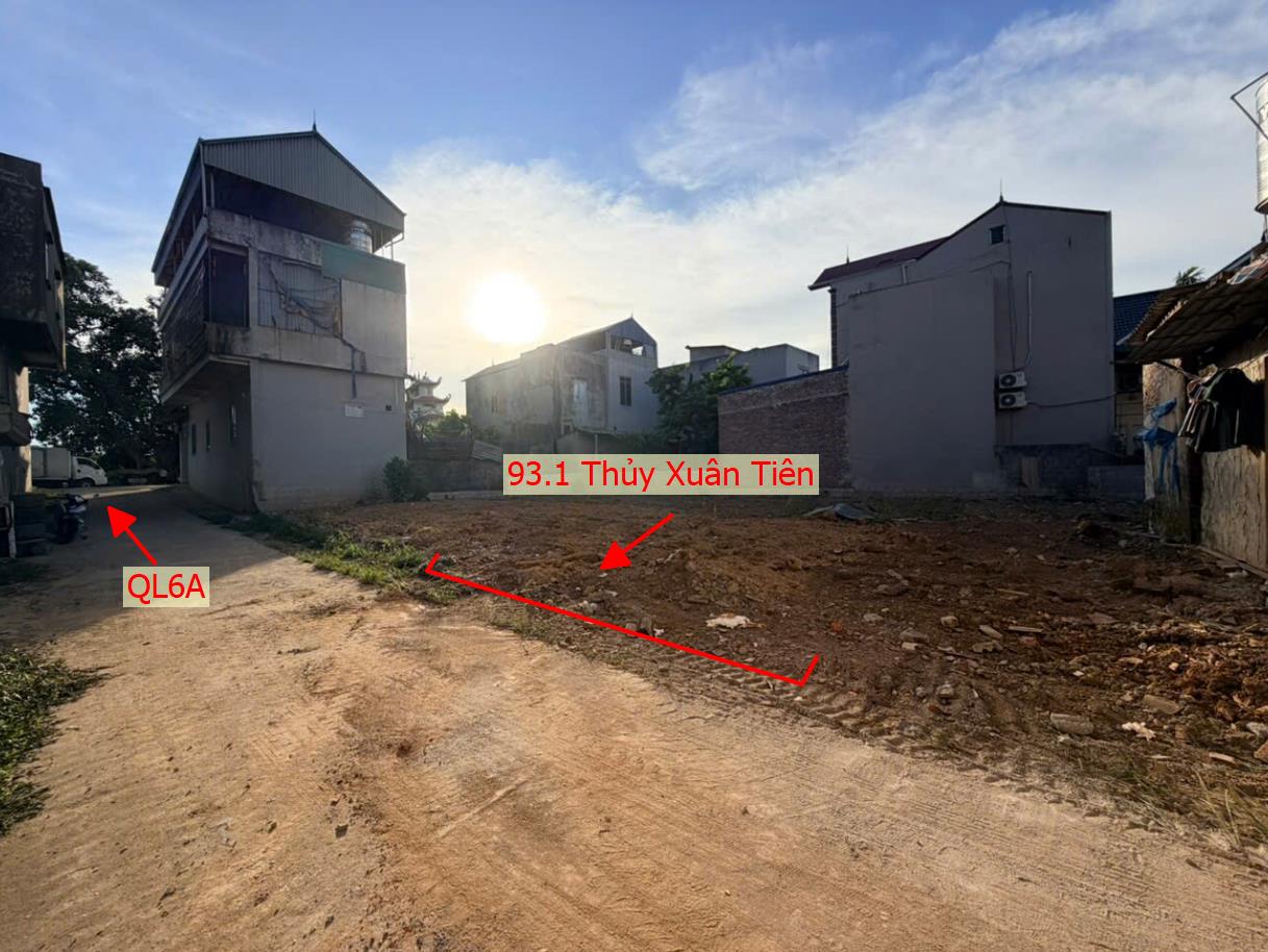 Hình ảnh Bất Động Sản Xuân Mai Bán Đất Phân Lô Khu Vực Thủy Xuân Tiên Đường Thông Ô Tô Cách QL6A Đang Mở Rộng Chỉ Vài Bước Chân