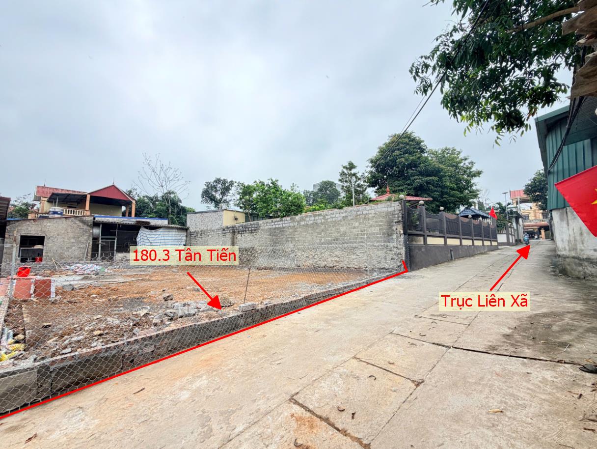 Hình ảnh Bán Thửa Đất 180.3m Tại Tân Tiến Ô Tô Đỗ Tận Đất Sát Trục Chính Kinh Doanh Liên Xã 