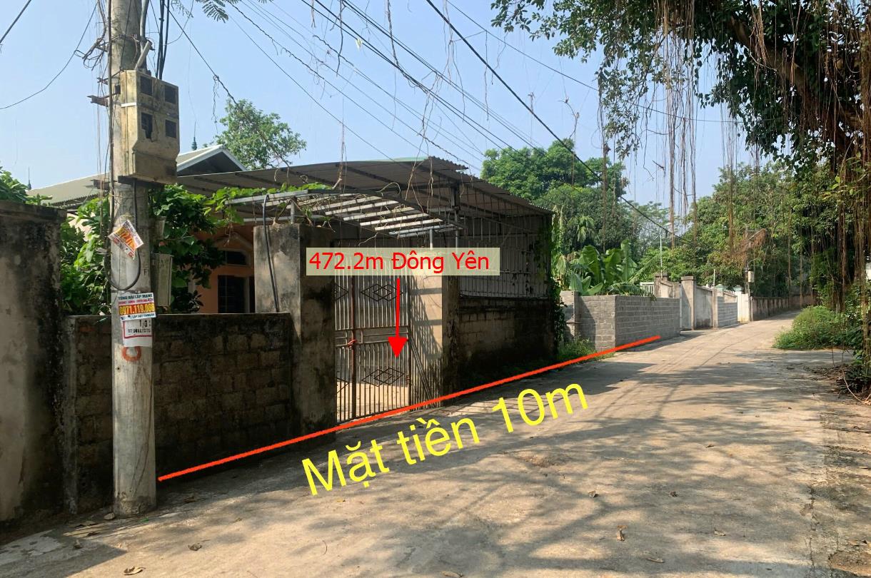 Hình ảnh Bán Lô Đất 472.2m Tại Đông Yên Quốc Yên Bám Đường Bê Tông Ô Tô Vào Tận Đất Dân Cư Đông Đúc Thân Thiện Sẵn Nhà Giá Đầu Tư