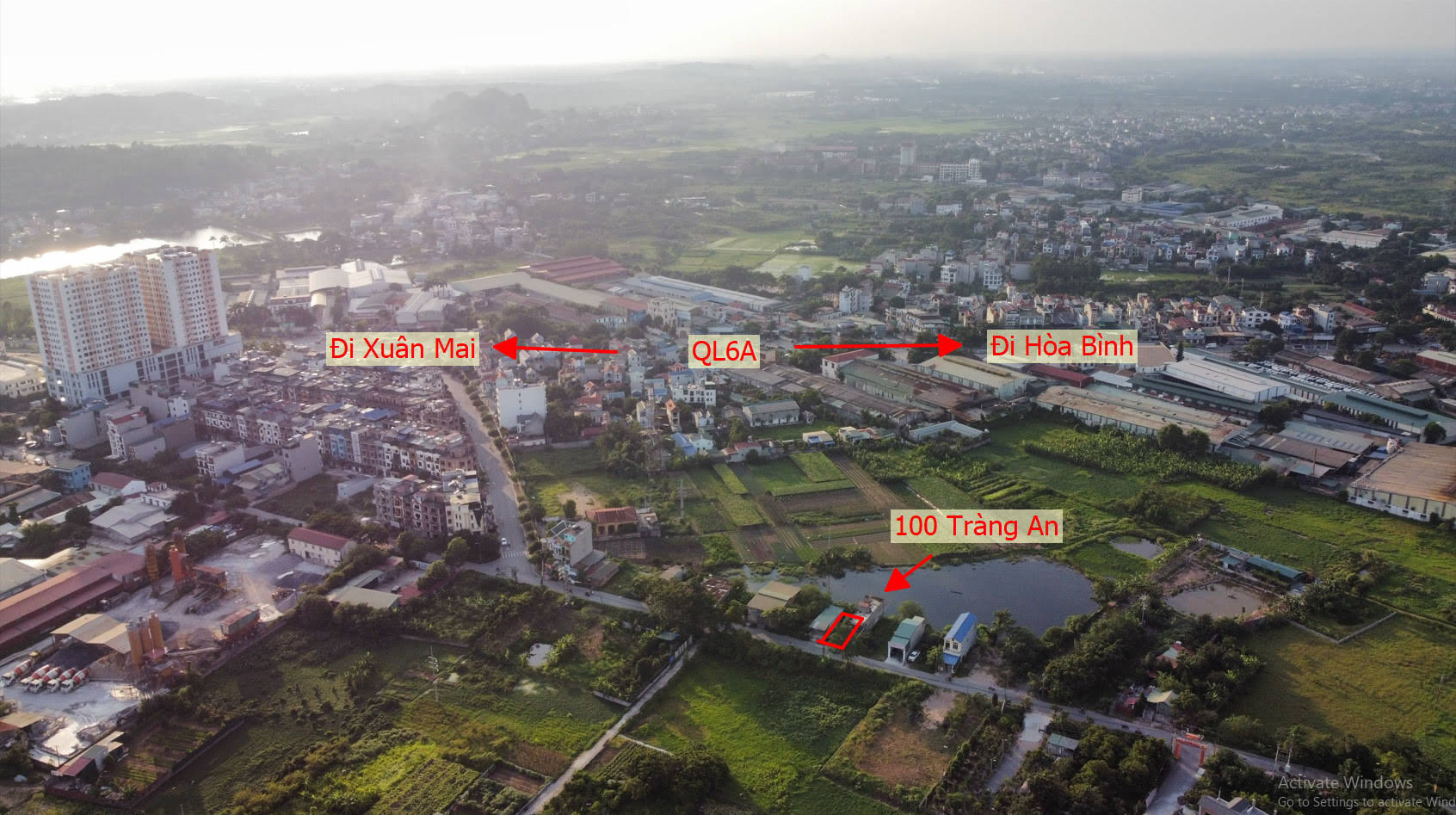 Hình ảnh Bán Đất Thị Trấn Chúc Sơn Full Thổ Cư Bám Mặt Đường Kinh Doanh Liên Huyện 