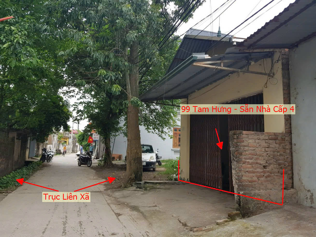 Hình ảnh Bán Đất Sẵn Nhà Cấp 4 Tại Tam Hưng Thanh Oai Bám Mặt Trục Chính Kinh Doanh Liên Xã 