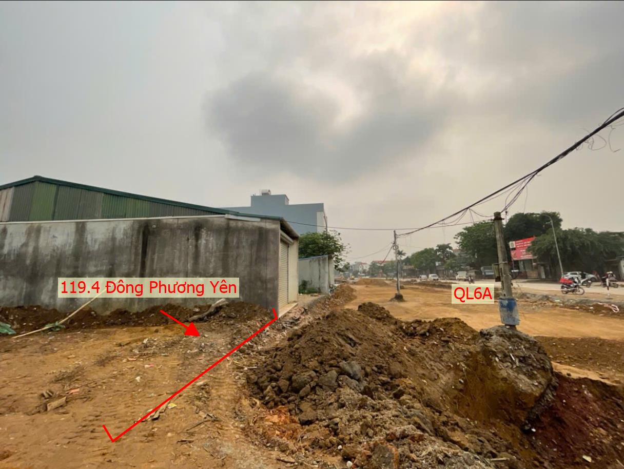 Hình ảnh Bất Động Sản Phú Nghĩa Bán Đất Khu Vực Đông Phương Yên Bám Mặt Đường Kinh Doanh QL6A Đang Mở Rộng