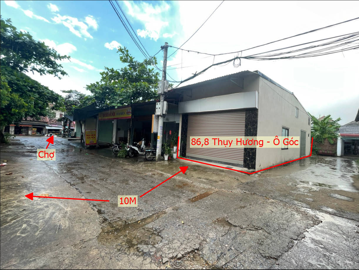 Hình ảnh Bán Lô Góc 2 Mặt Tiền Sẵn Nhà Cấp 4 Mặt Trục Kinh Doanh Ngay Sát Chợ Tại Thụy Hương