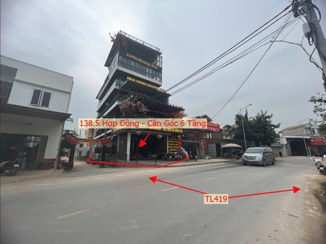 Hình ảnh Bán Lô Góc 2 Mặt Thoáng 138.5m Ngay Trung Tâm Xã Hợp Đồng Mặt Đường Kinh Doanh TL419