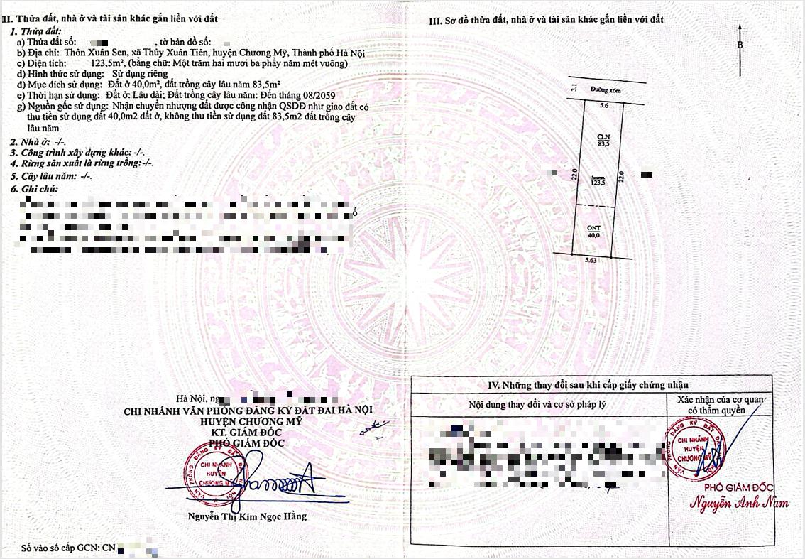 Hình ảnh Bán Thửa Đất 123.5m Tại Thủy Xuân Tiên Ô Tô Vào Tận Đất Gần Trục Kinh Doanh Cách QL21A Chỉ Vài Trăm Mét