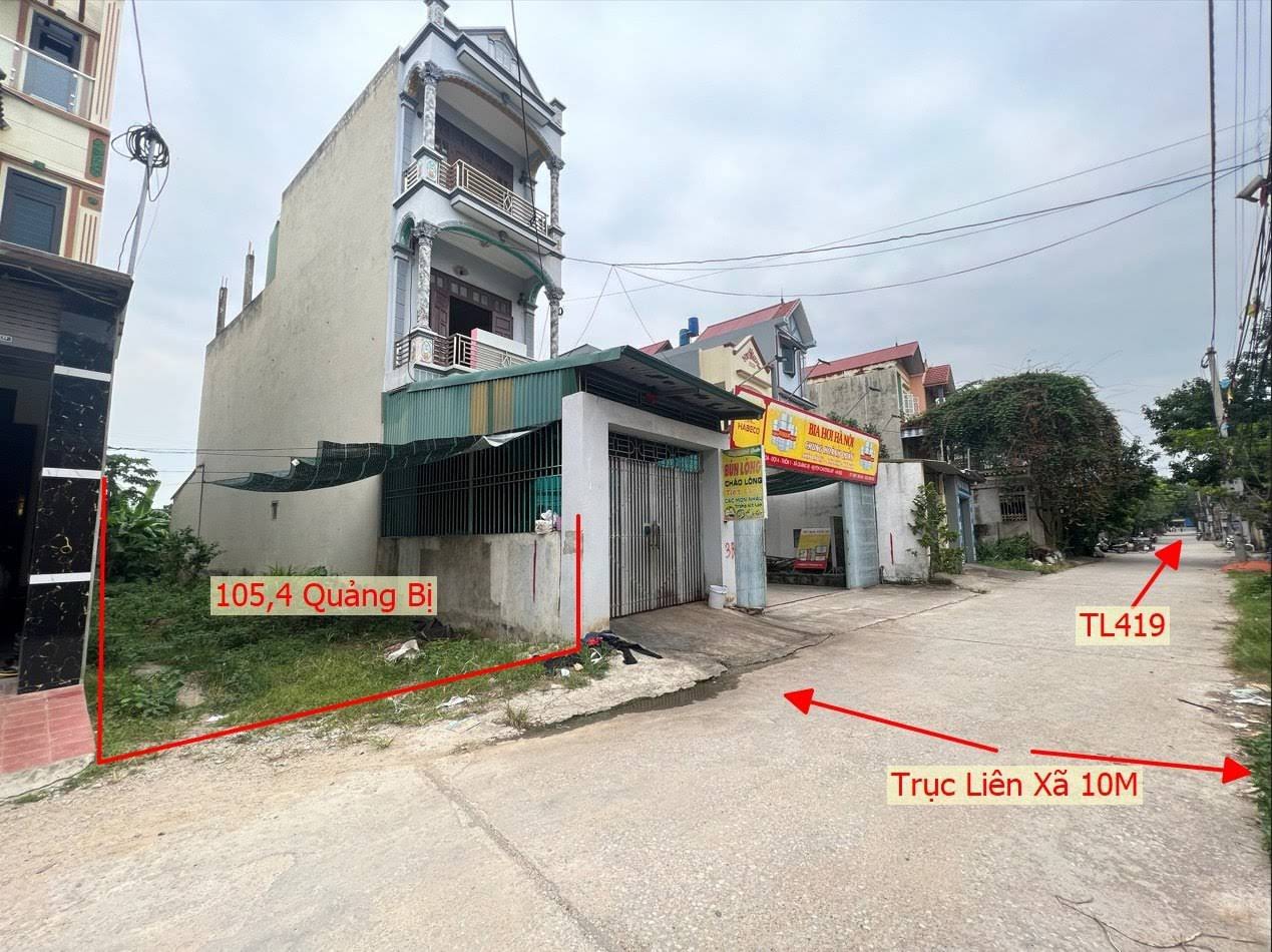 Hình ảnh Bất Động Sản Quảng Bị Bán Đất Khu Vực Xã Quảng Bị Mặt Trục Chính Kinh Doanh Liên Xã Cách TL419 Chỉ Hơn 100M