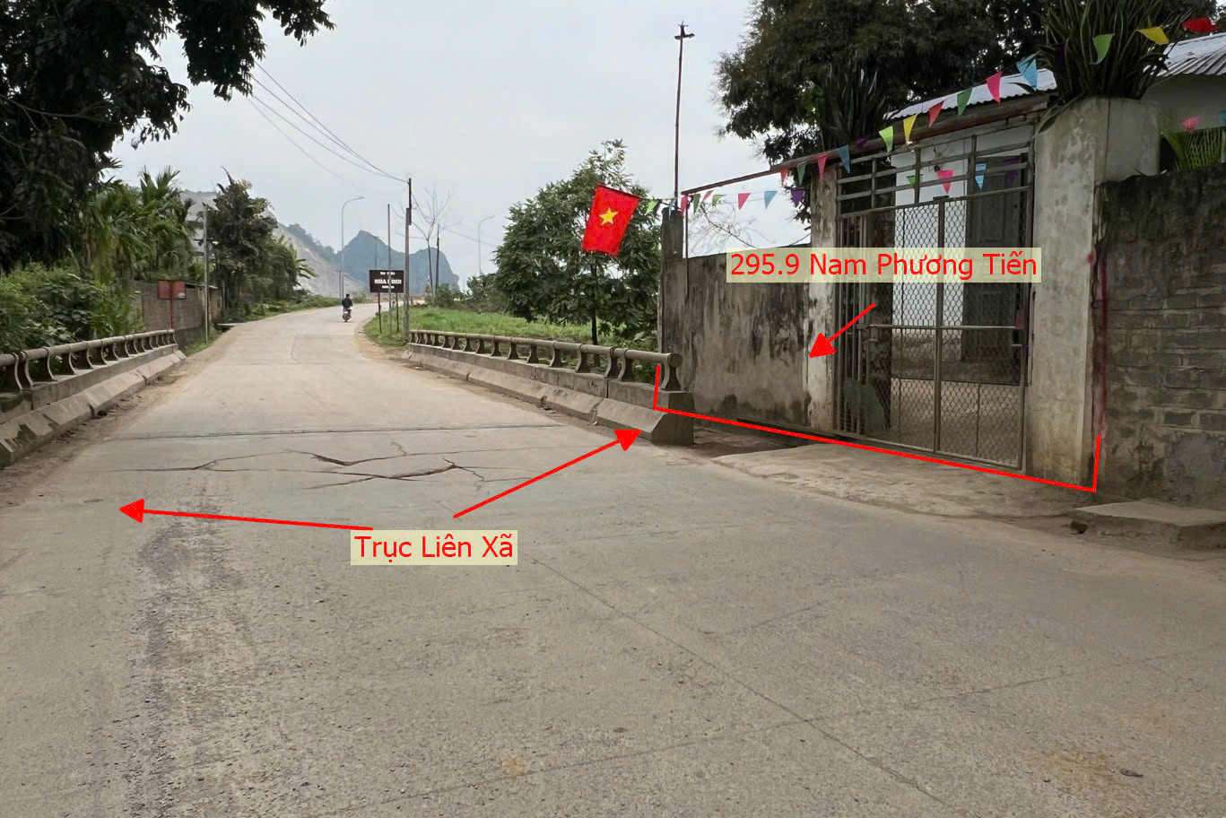 Hình ảnh Bán Thửa Đất 295.9m Tại Nam Phương Tiến Sẵn Nhà Cấp 4 Mặt Trục Kinh Doanh Liên Xã 