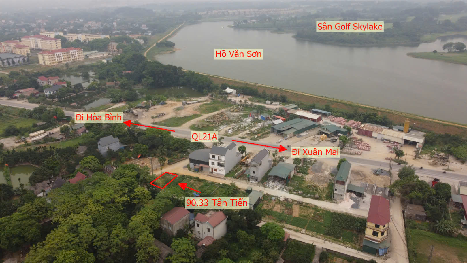 Hình ảnh Đất Đấu Giá Khu Kiến Trúc Xã Tân Tiến Làn 2 QL21A Đối Diện Hồ Văn Sơn Khu Nghỉ Dưỡng Sân Golf Skylake