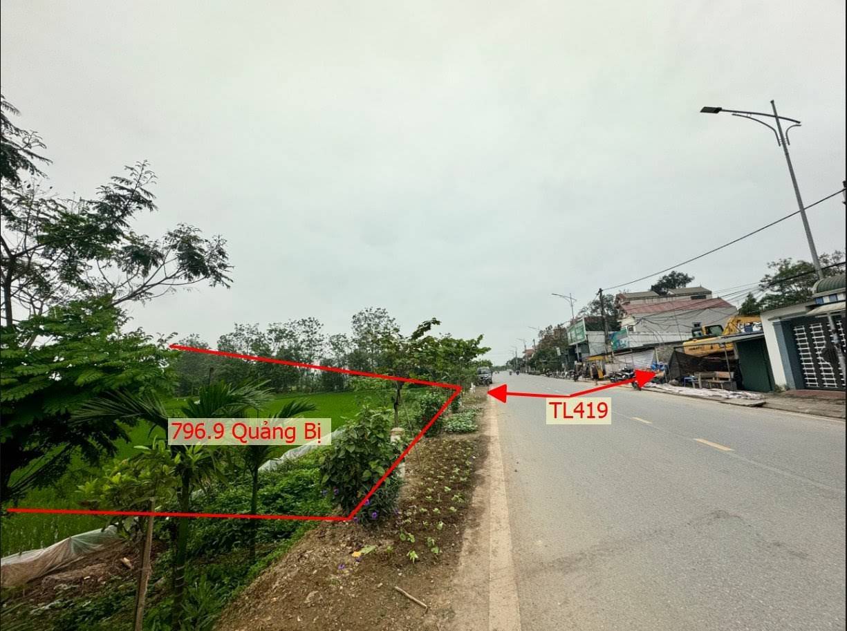 Hình ảnh Bán Đất Quảng Bị Mặt Đường TL419 Ngay Gần Trung Tâm Xã Quảng Bị 