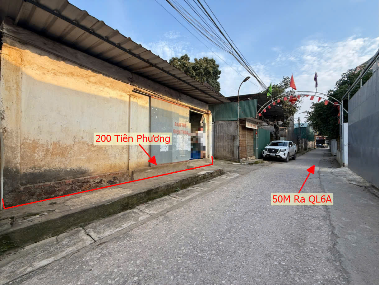 Hình ảnh Chủ Cắt Bán 200m Ngay Trung Tâm Xã Tiên Phương Mặt Trục Kinh Doanh Sát QL6A Đang Mở Rộng