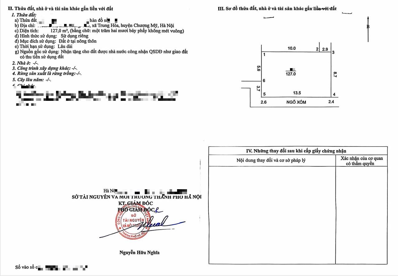 Hình ảnh Bán Đất Full Thổ Cư 127m Tại Trung Hòa Sát Trục Kinh Doanh Liên Xã Ngay Gần QL6A Đang Mở Rộng