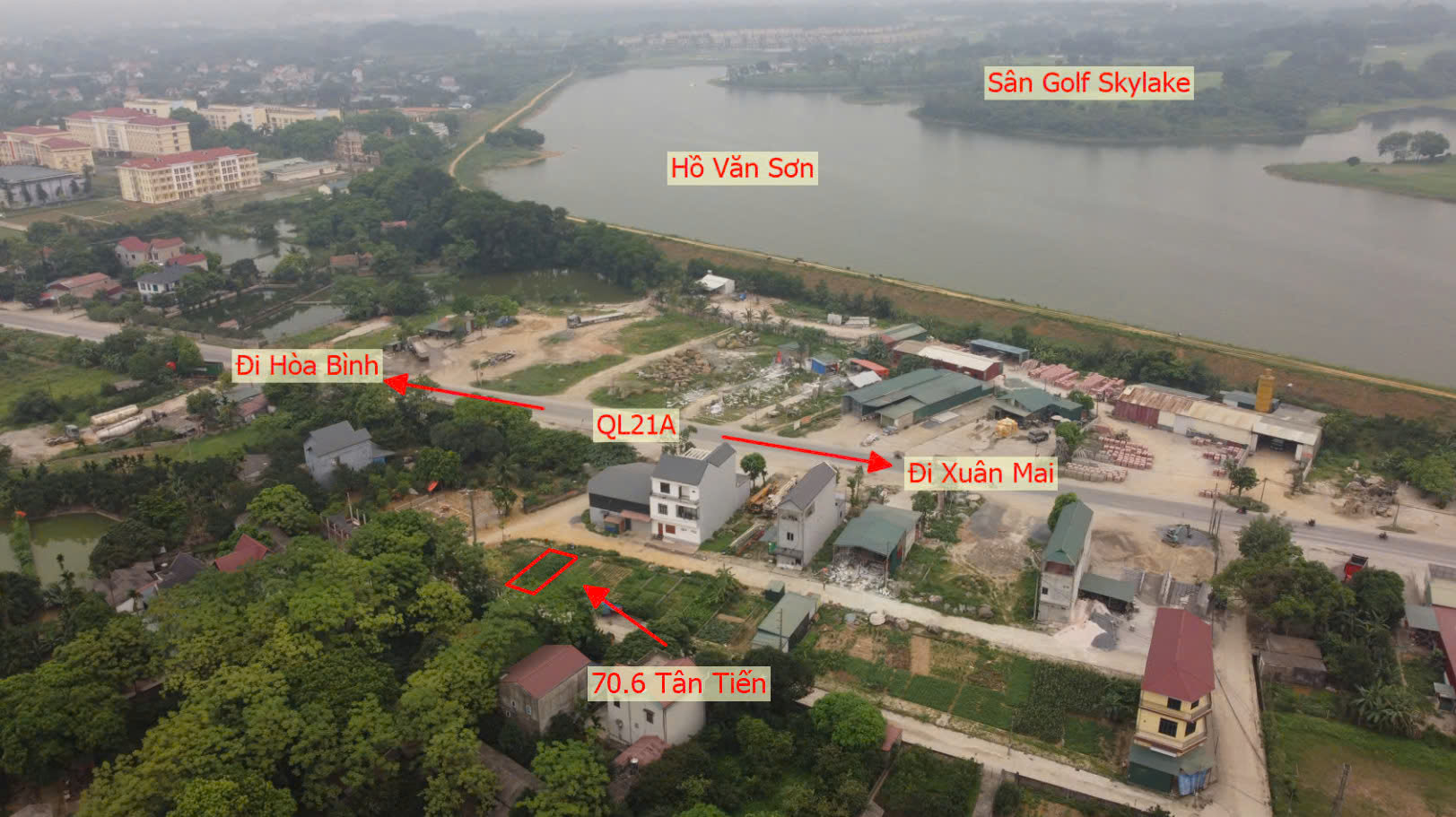 Hình ảnh Đất Đấu Giá Khu Kiến Trúc Xã Tân Tiến Làn 2 QL21A Đối Diện Hồ Văn Sơn Khu Nghỉ Dưỡng Sân Golf Skylake