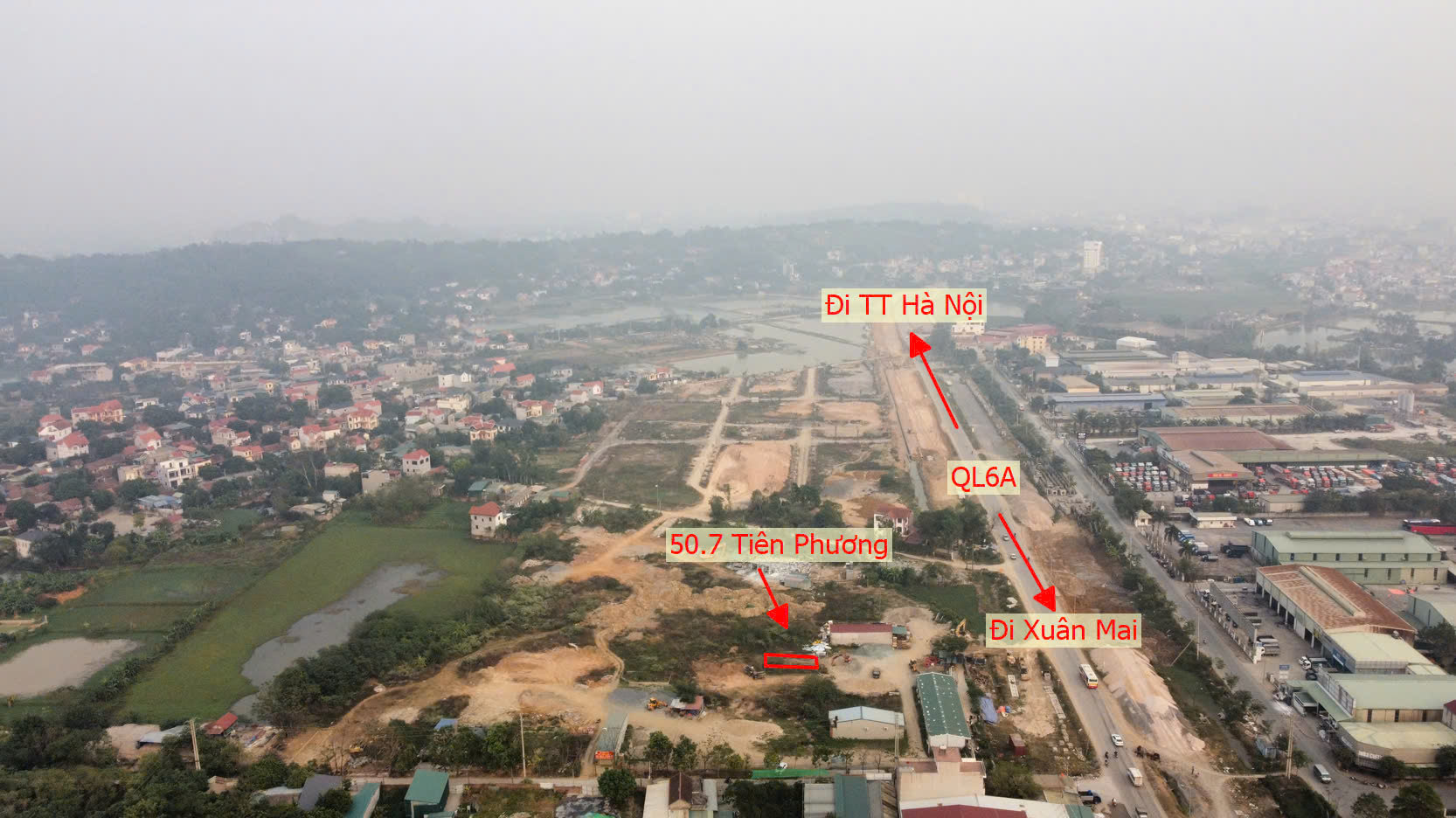 Hình ảnh Đất Dịch Vụ Sơn Đồng Tiên Phương Sát QL6A Đang Mở Rộng Ngay Cạnh Cụm KCN Phú Nghĩa 