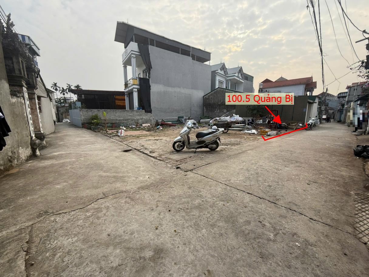 Hình ảnh Bán Đất Full Thổ Cư 100.5m Tại Quảng Bị Ô Tô Đỗ Tận Đất Sát Mặt Đừng Kinh Doanh TL419 
