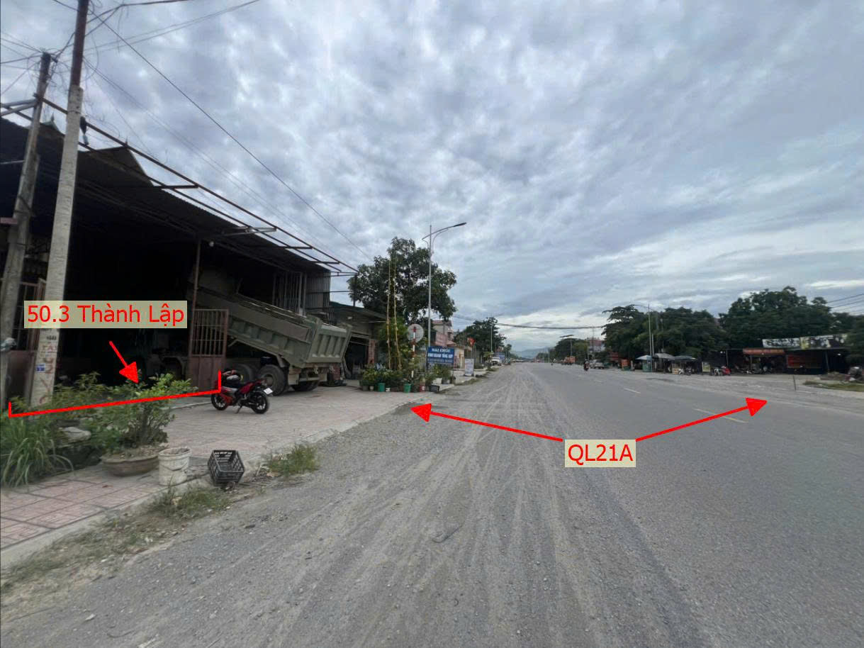Hình ảnh Bán Đất Sẵn Kho Xưởng 50.3m Tại Thành Lập Lương Sơn Mặt Đường Kinh Doanh QL21A