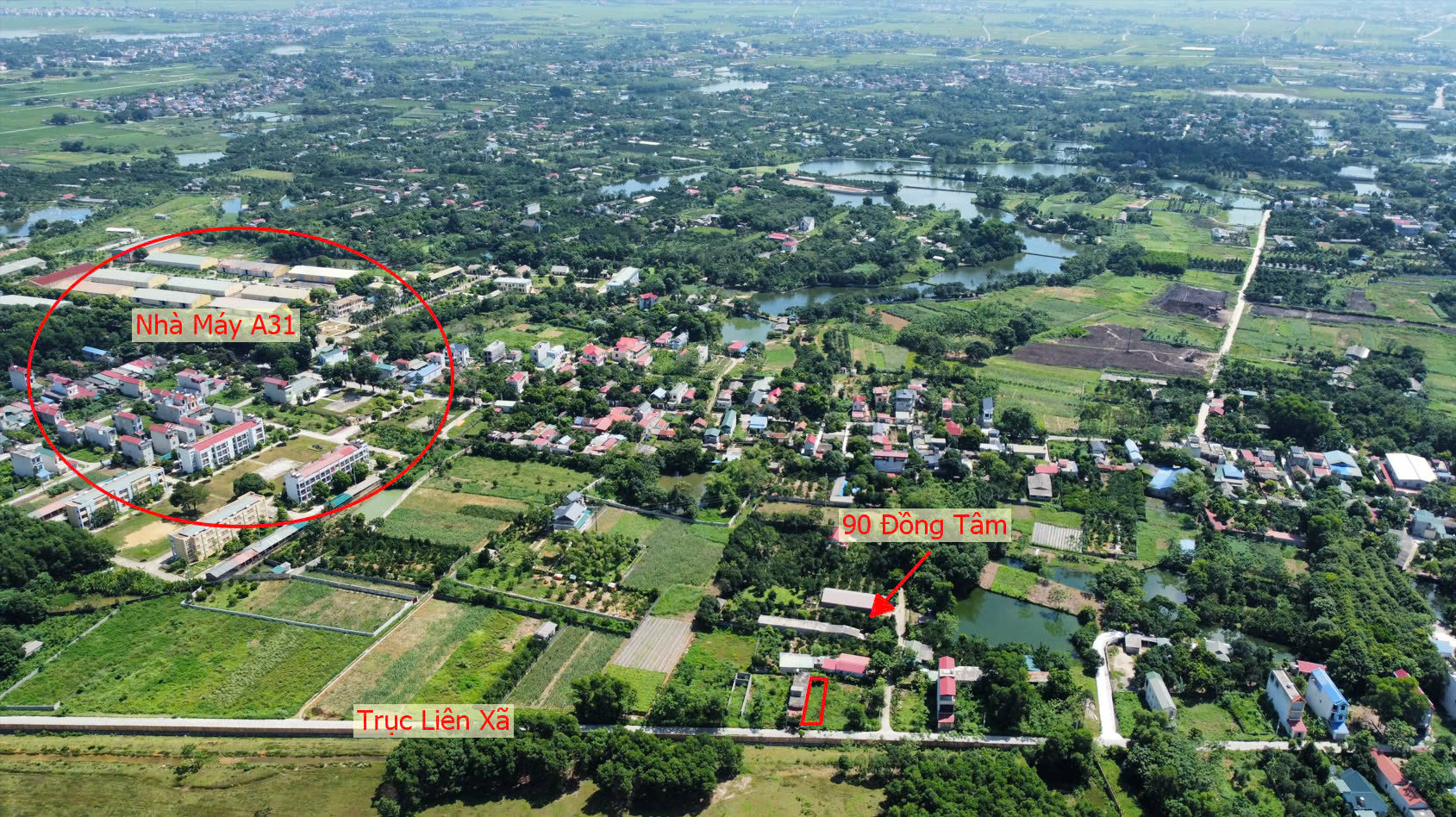 Hình ảnh Bán Đất Đồng Tâm Bám Mặt Đường Kinh Doanh Liên Xã Ngay Gần TL429 Giá Chỉ Hơn Tỷ