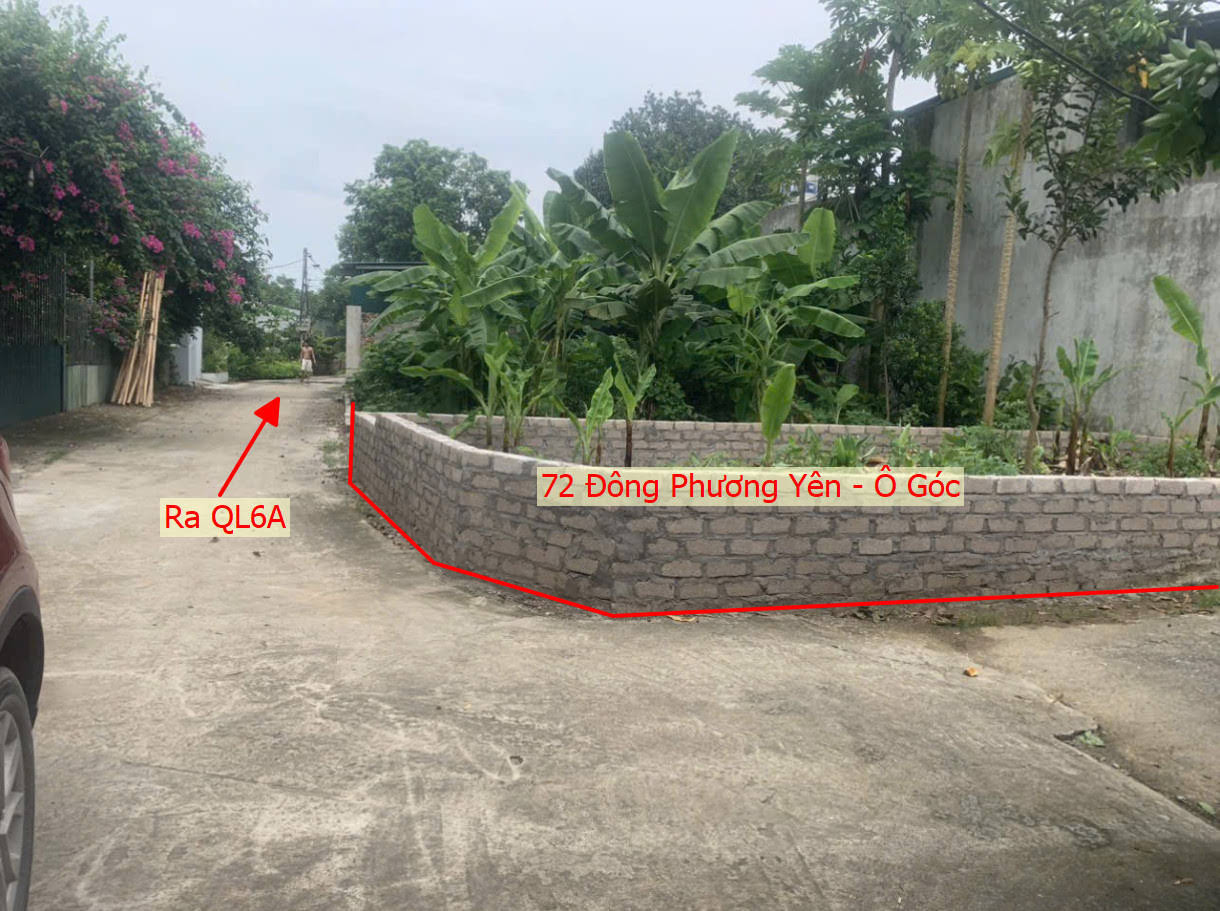 Hình ảnh Bán Lô Góc 2 Mặt Tiền Ô Tô Vào Tận Đất Sát QL6A Đang Mở Rộng Tại Đông Phương Yên