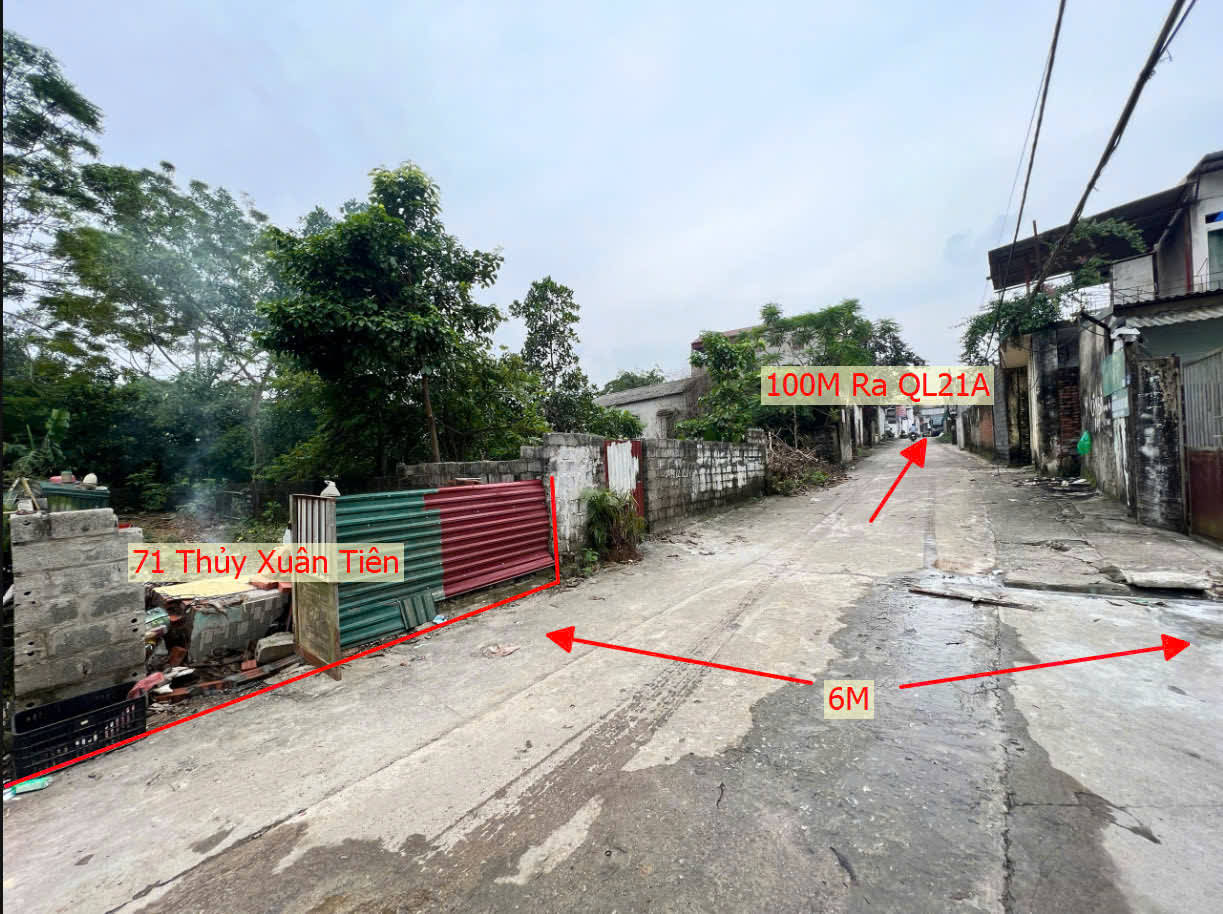 Hình ảnh Bán Đất Thủy Xuân Tiên Full Thổ Cư Ô Tô Vào Tận Đất Ngay Sát QL21A Giá Chỉ Hơn Tỷ