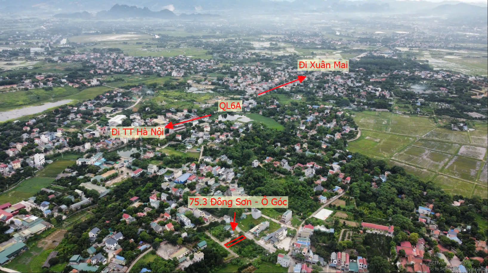 Hình ảnh Bán Lô Góc 2 Mặt Tiền Bám Mặt Đường Kinh Doanh Liên Huyện Sát QL6A Đang Triển Khai Mở Rộng 