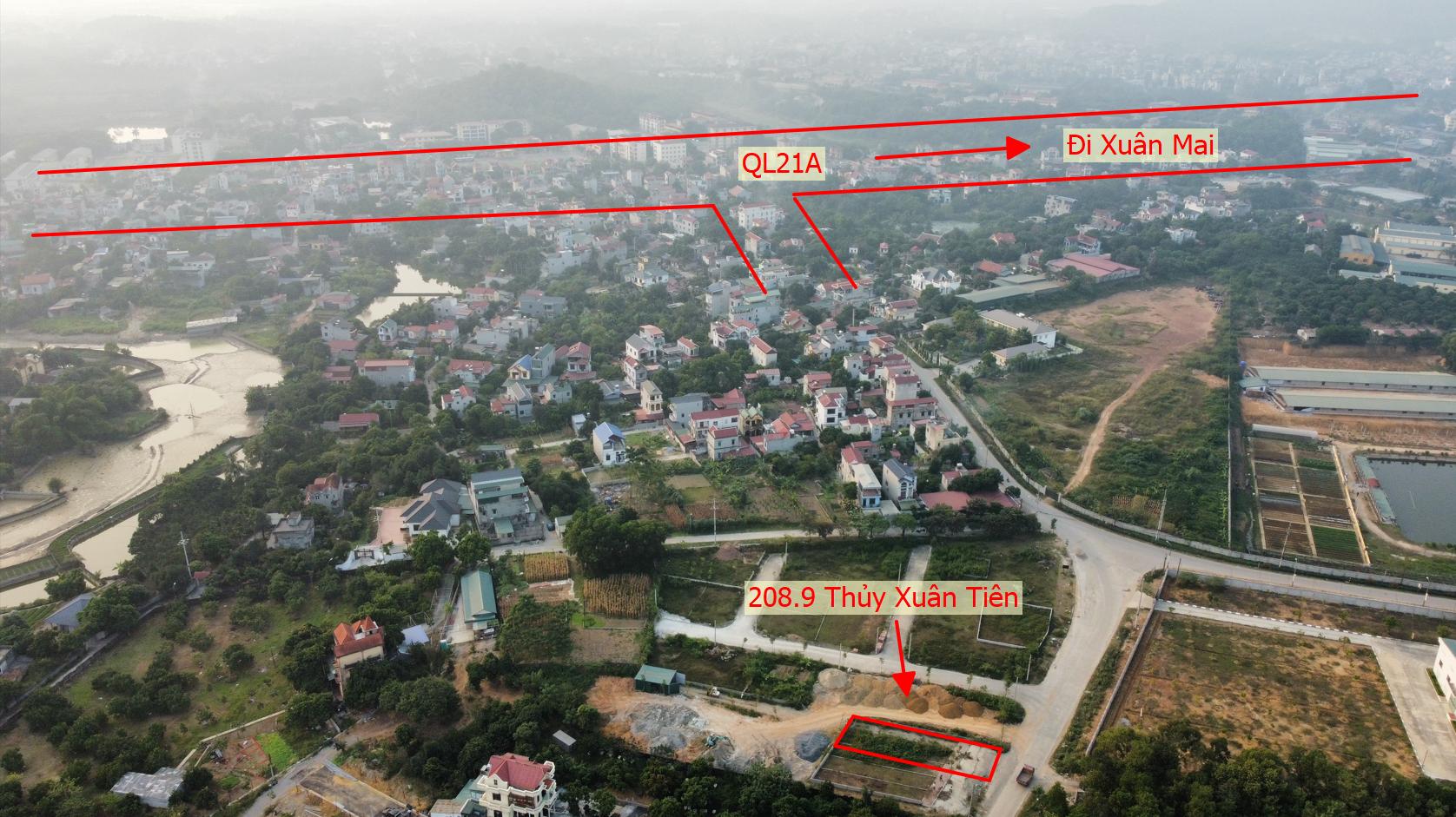 Hình ảnh Bán Thửa Đất 208.9m Tại Thủy Xuân Tiên Mặt Đường Kinh Doanh Ngay Sát Trục Chính Kinh Doanh Liên Xã 