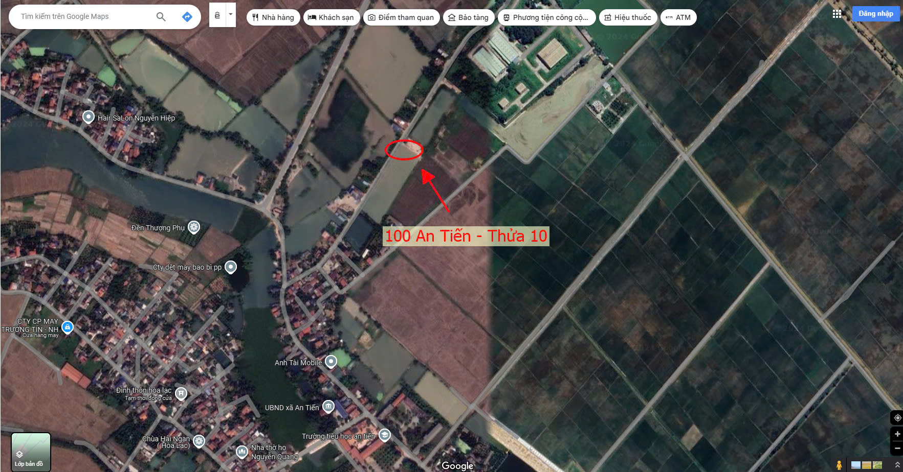 Hình ảnh Đất Đấu Giá An Tiến Sát Trục Kinh Doanh Ngay Trung Tâm Xã An Tiến Giáp Thị Trấn Đại Nghĩa (Thửa 10)