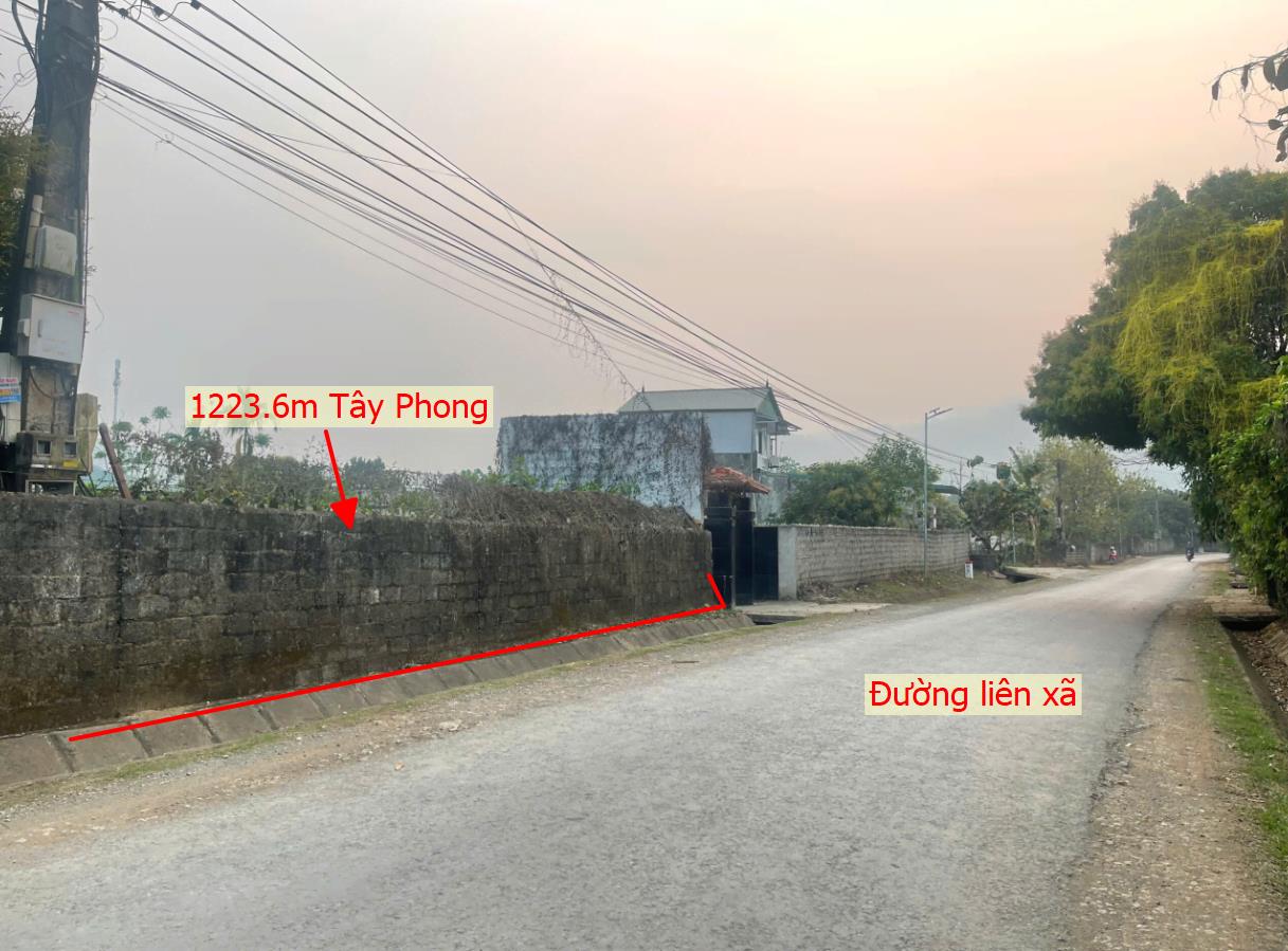 Hình ảnh Bán Lô Đất 1223.6m Tại Tây Phong Cao Phong Bám Đường Liên Xã Ô Tô Chạy Vòng Quanh Dân Cư Đông Đúc Thân Thiện Gia Đàu Tư