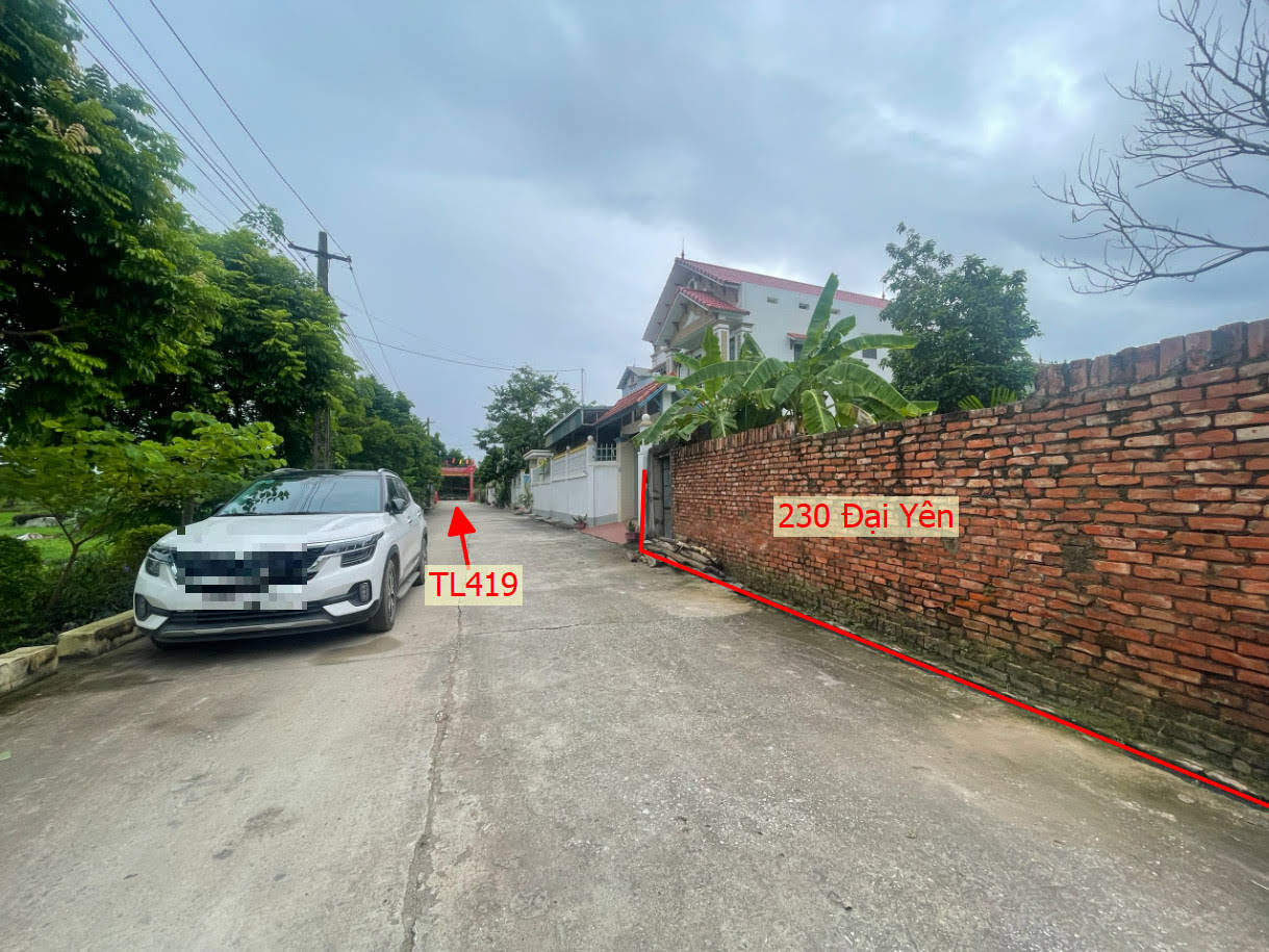 Hình ảnh Bán Đất Đại Yên Ô Tô Vào Tận Đất Sát Mặt Đường Kinh Doanh TL419 