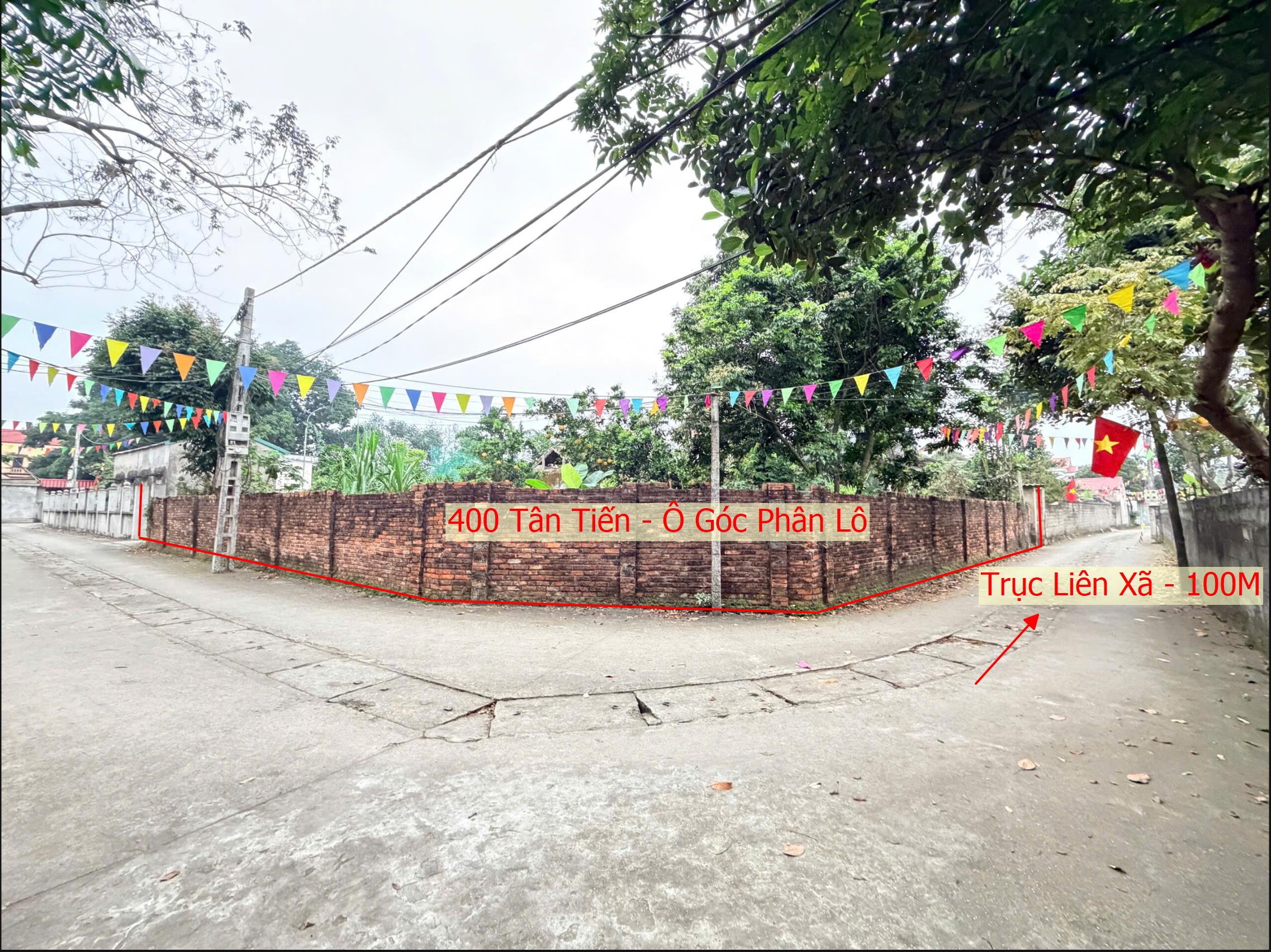 Hình ảnh Bán Lô Góc 2 Mặt Tiền 400m Tại Tân Tiến Ô Tô Đỗ Tận Đất Ngay Sát Trục Chính Kinh Doanh Liên Xã