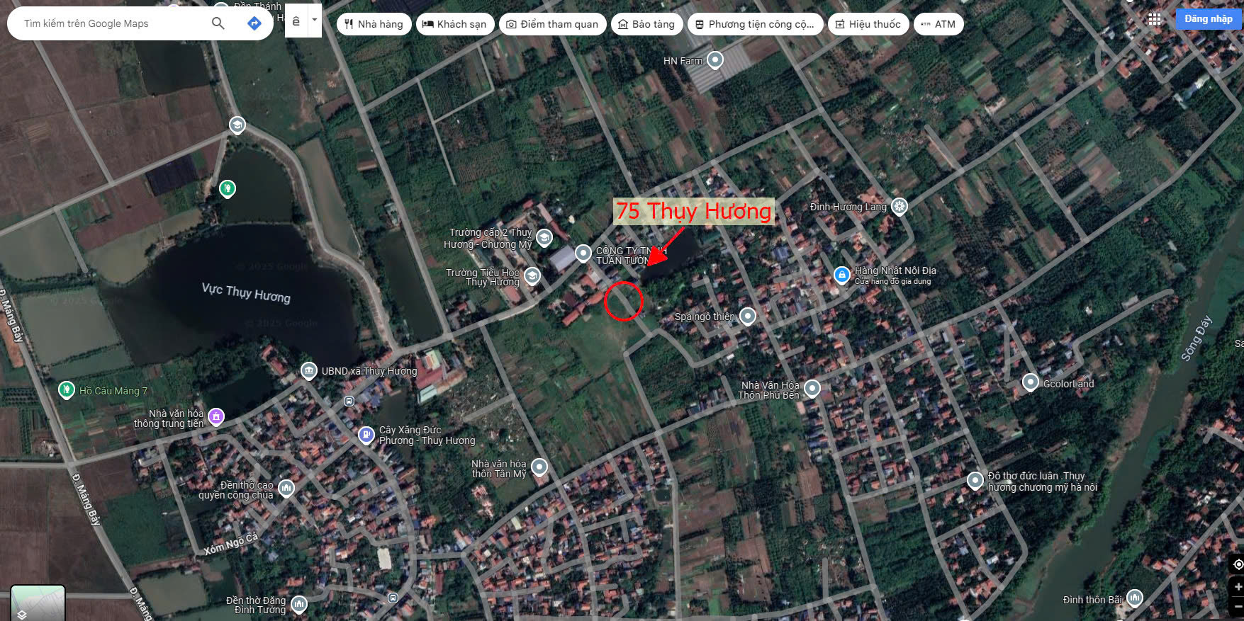 Hình ảnh Bán Đất Thụy Hương Ô Tô Đỗ Tận Đất Đối Diện Sân Bóng Ngay Trung Tâm Xã Thụy Hương 