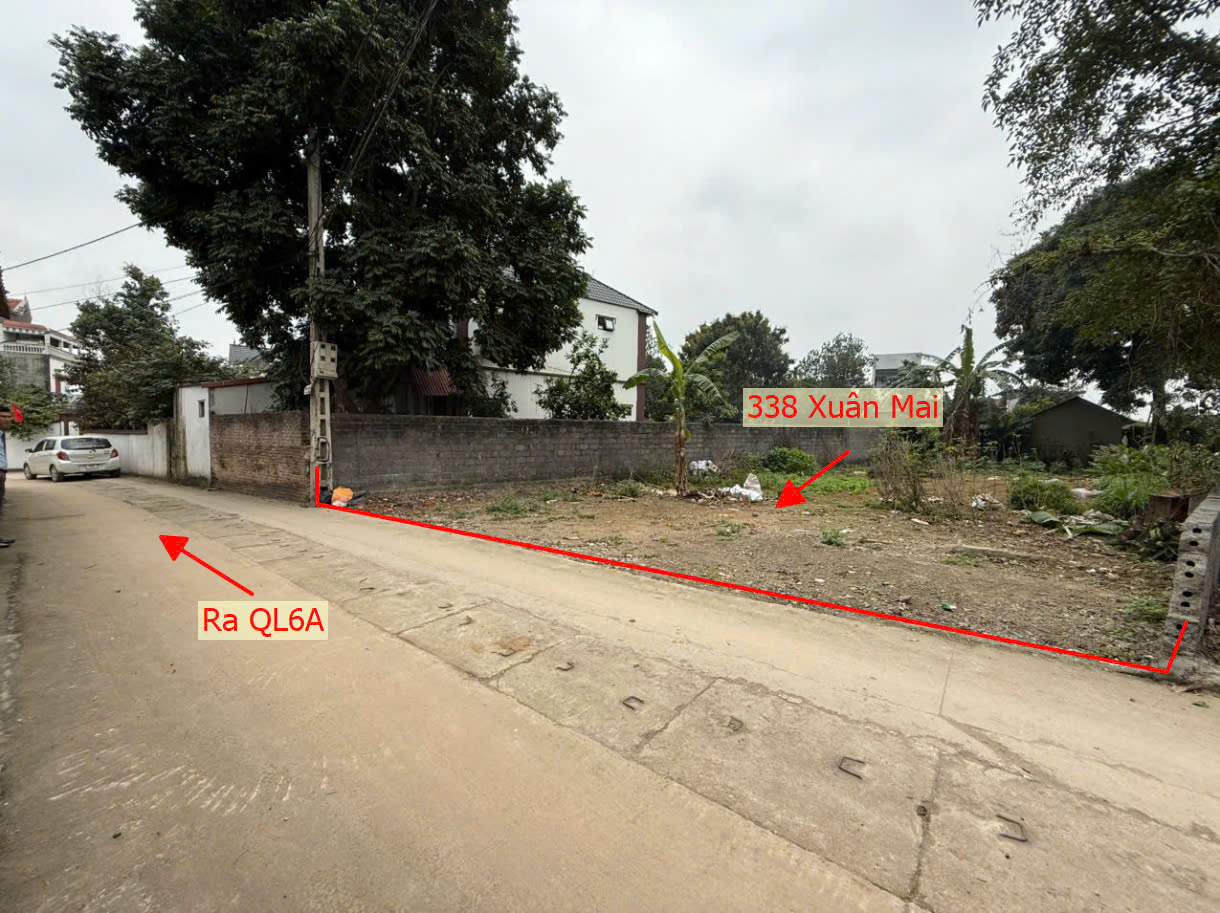 Hình ảnh Bán Thửa Đất 338m Tại Thị Trấn Xuân Mai Sát QL6A Đang Triển Khi Mở Rộng Ô Tô Đỗ Tận Đất 
