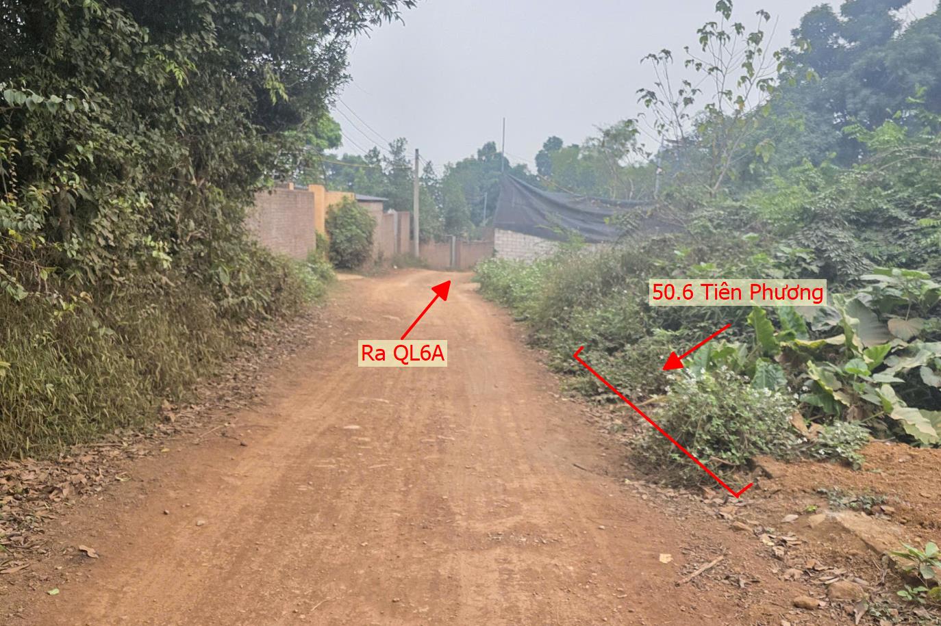 Hình ảnh Bán Thửa Đất 50.6m Tại Tiên Phương Ngay Gần QL6A Đang Triển Khai Mở Rộng Giá Chỉ Vài Tỷ