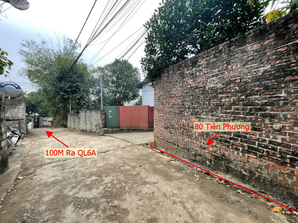 Hình ảnh Chủ Cắt Bán 80m Tại Tiên Phương Ô Tô Vào Tận Đất Gần QL6A Đang Triển Khai Mở Rộng