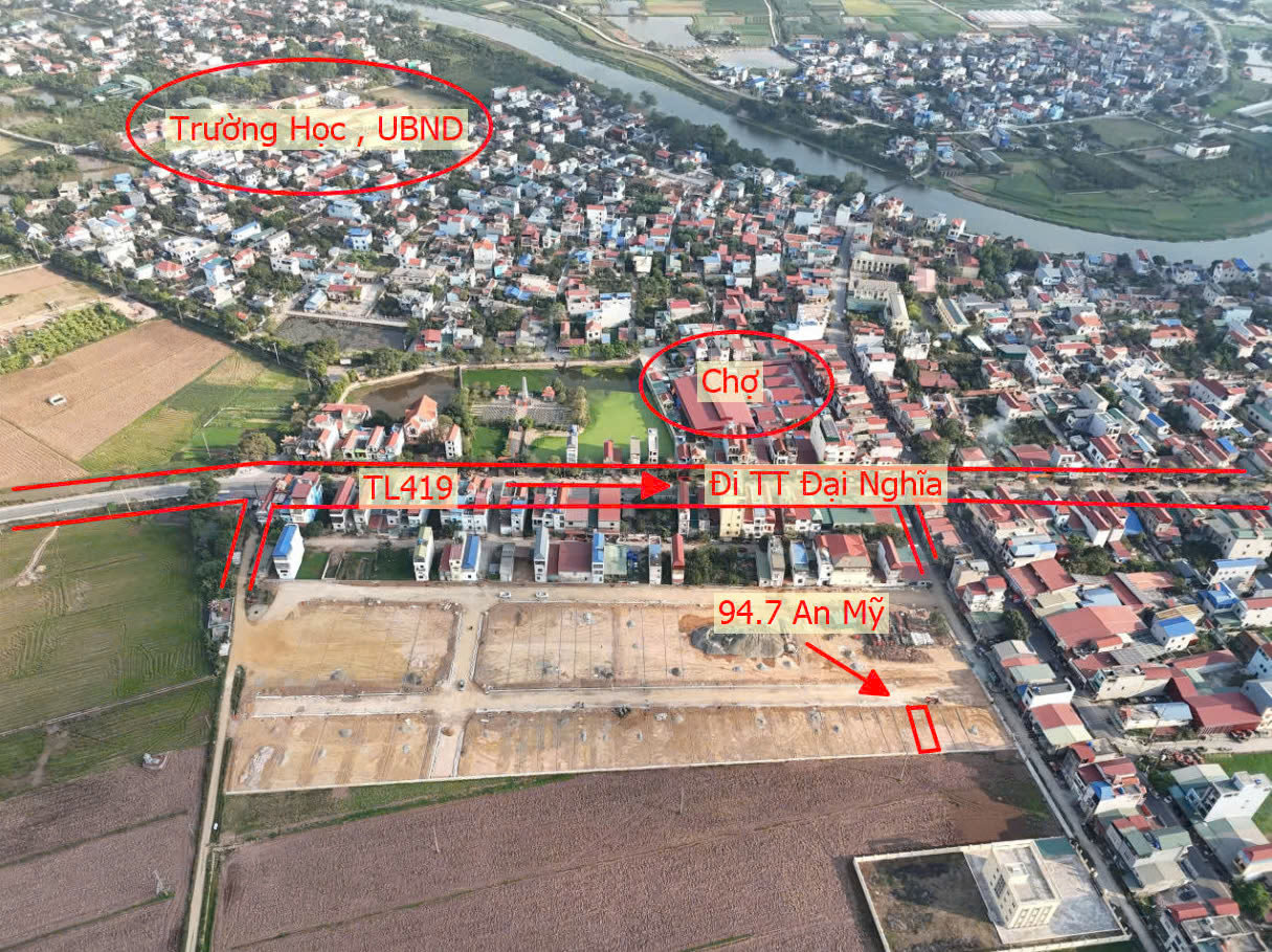 Hình ảnh Đấu Giá Đồng Chùa Ngay Trung Tâm Xã An Mỹ Sát Mặt Đường Kinh Doanh TL419 