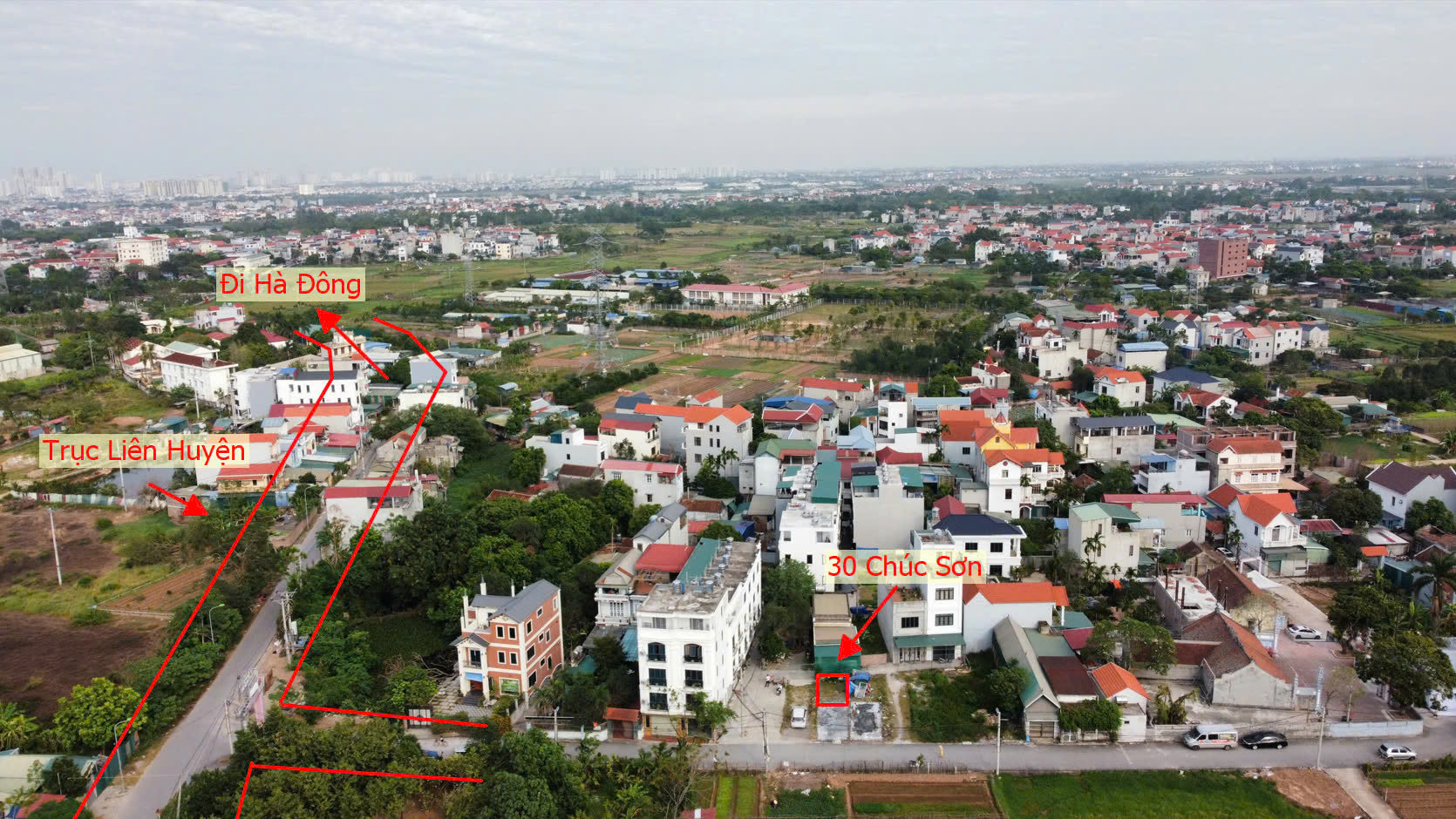 Hình ảnh Bán Thửa Đất 30m Tại Thị Trấn Chúc Sơn Sát Trục Kinh Doanh Liên Huyện Giáp Quận Hà Đông