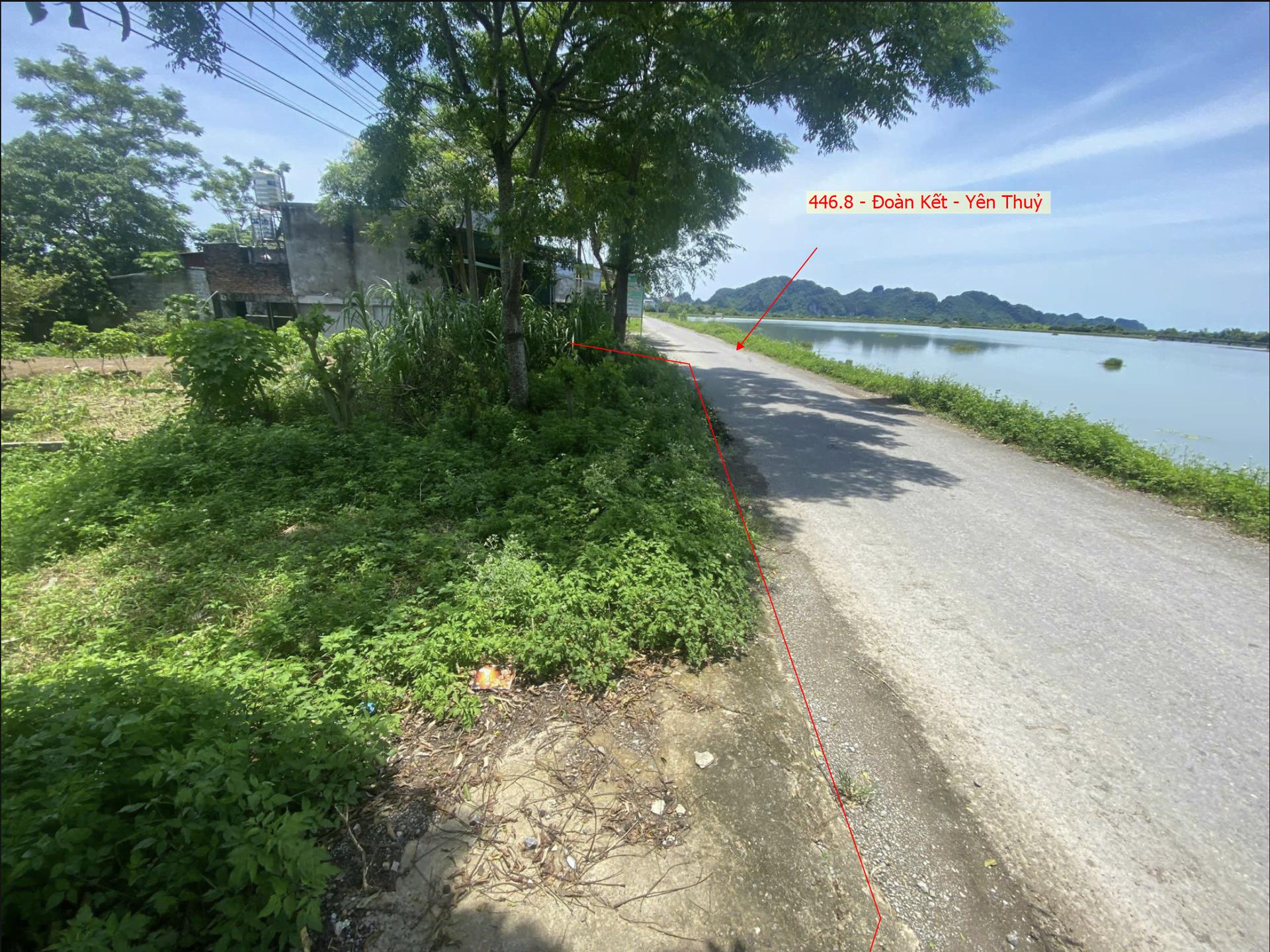 Hình ảnh Bán Thửa Đất 446.8m Tại Đoàn Kết Yên Thủy Đường Ô Tô Tránh Mặt View Hồ Cực Đẹp
