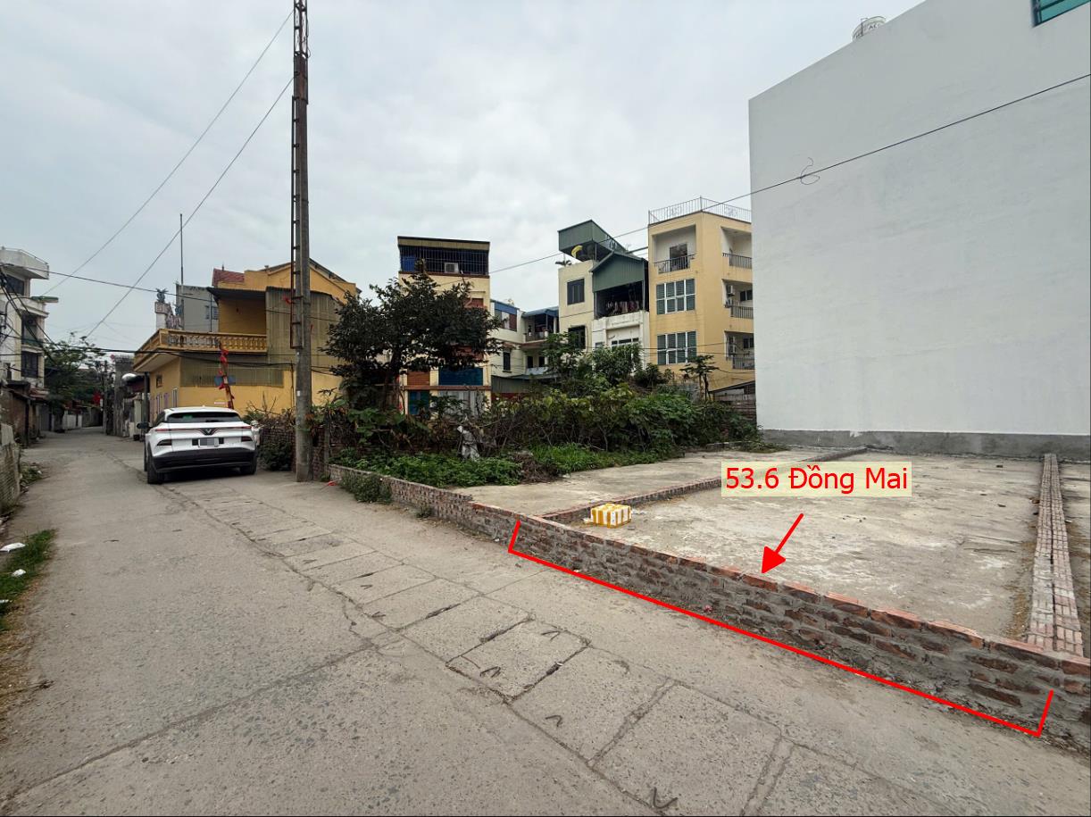 Hình ảnh Đất Phân Lô 53.6m Tại Đồng Mai Ô Tô Đỗ Tận Đất Sát Trục Kinh Doanh Gần QL6A Đang Mở Rộng