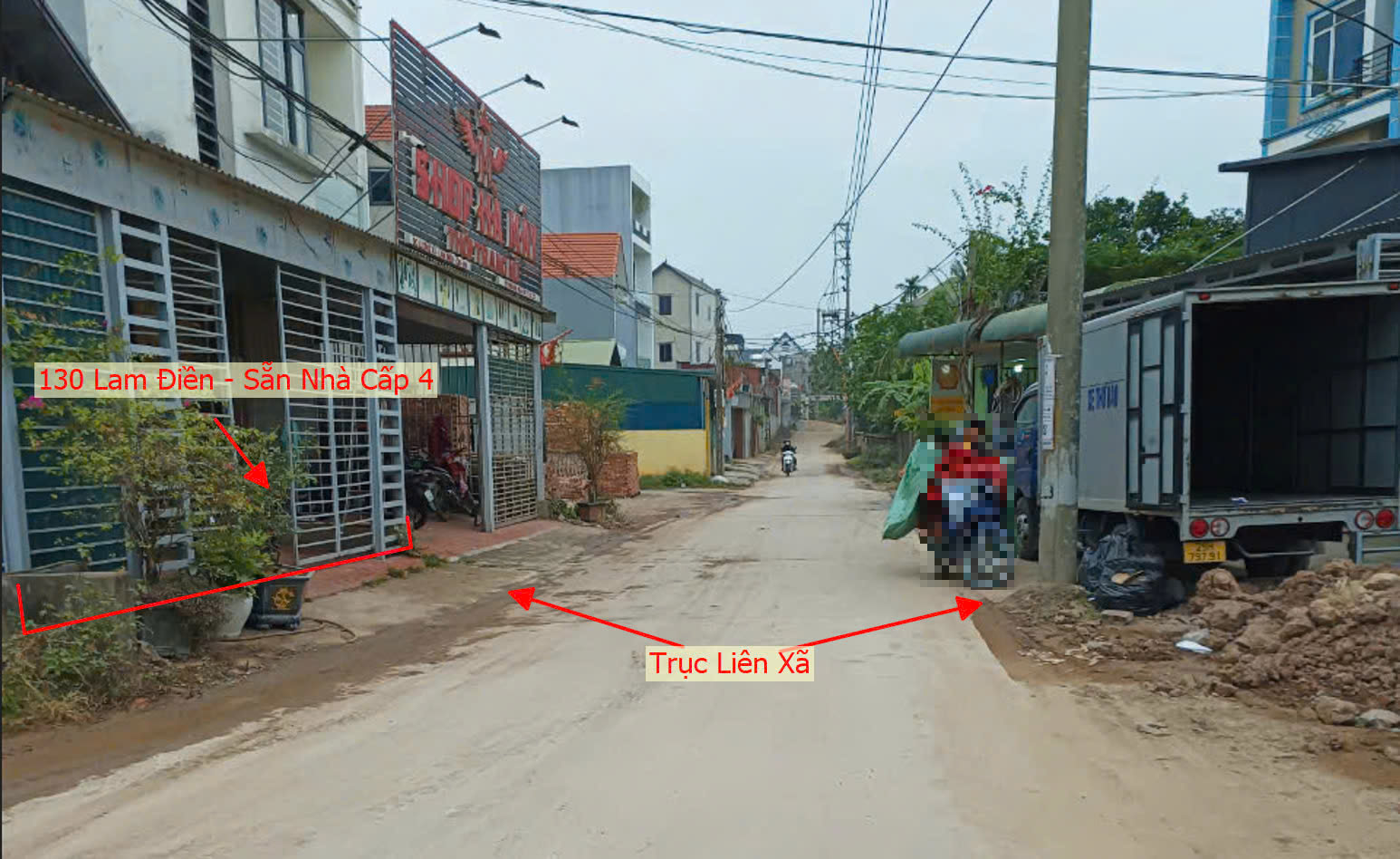 Hình ảnh Bán Đất Full Thổ Cư Sẵn Nhà Cấp 4 Bám Mặt Đường Kinh Doanh Liên Xã Sát Trục Liên Huyện Tại Lam Điền 