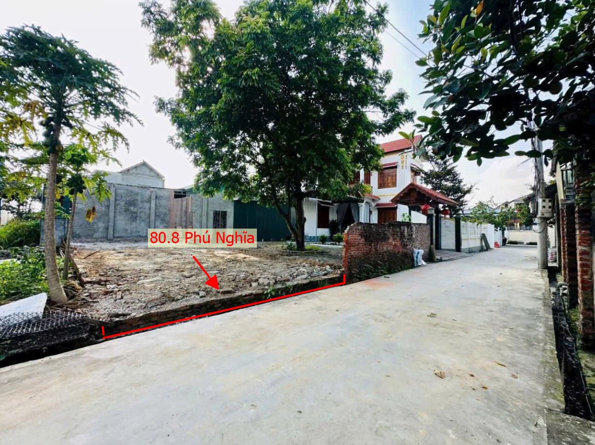 Hình ảnh Bán Thửa Đất Full Thổ Cư 80.8m Tại Phú Nghĩa Ô Tô Đỗ Tận Đất Gần QL6A Đang Triển Khai Mở Rộng 