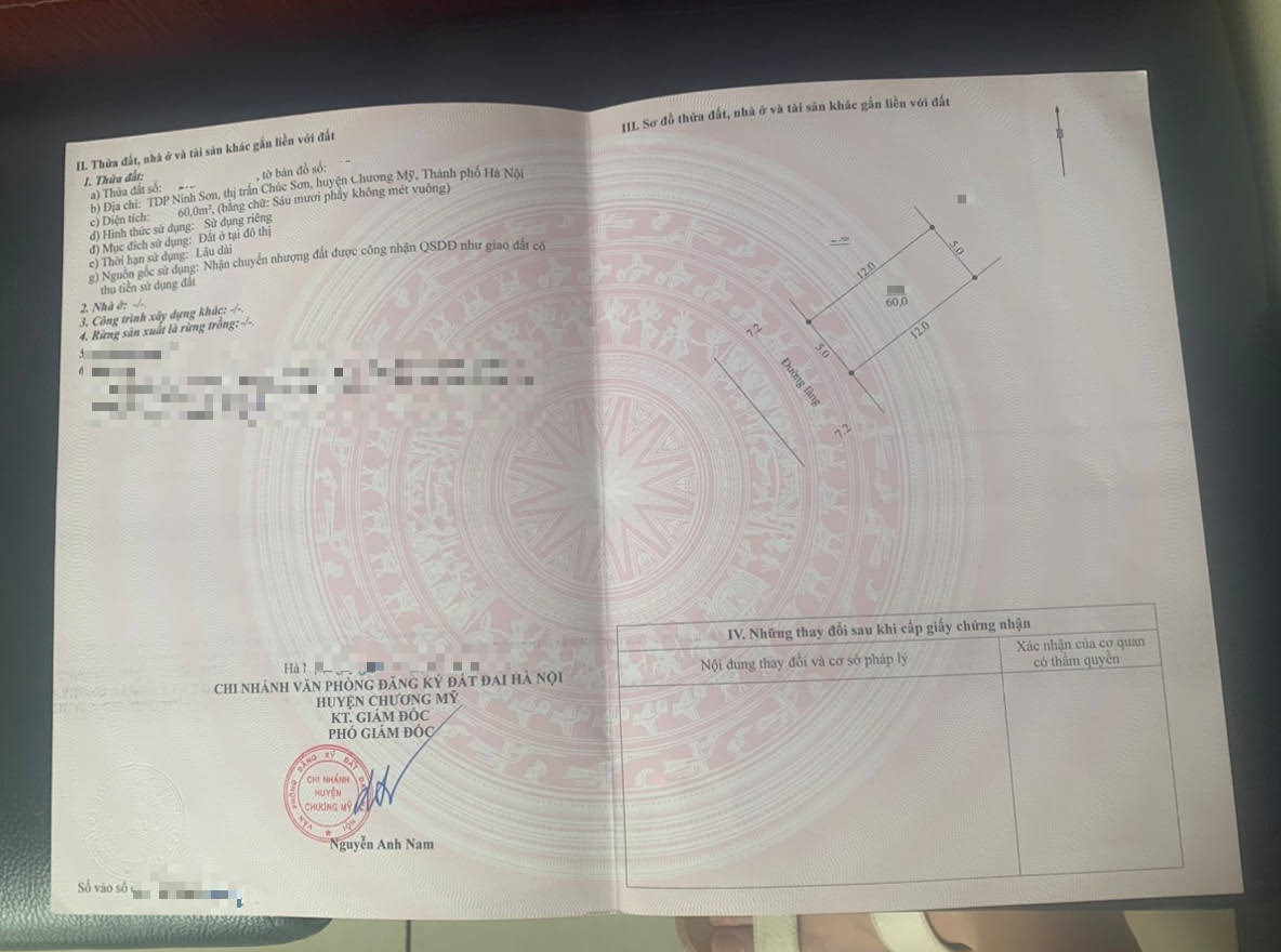 Hình ảnh Bán Đất Full Thổ Cư Tại Thị Trấn Chúc Sơn Ô Tô Vào Tận Đất Gần Hồ Cực Thoáng Mát 