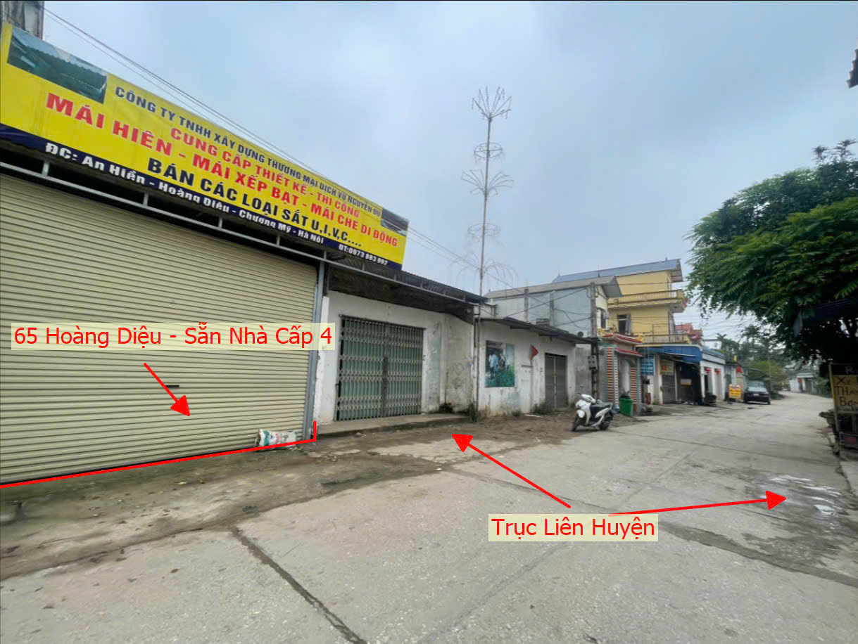 Hình ảnh Bán Nhà Cấp 4 65m Tại Hoàng Diệu Chương Mỹ Mặt Trục Chính Kinh Doanh Liên Huyện 