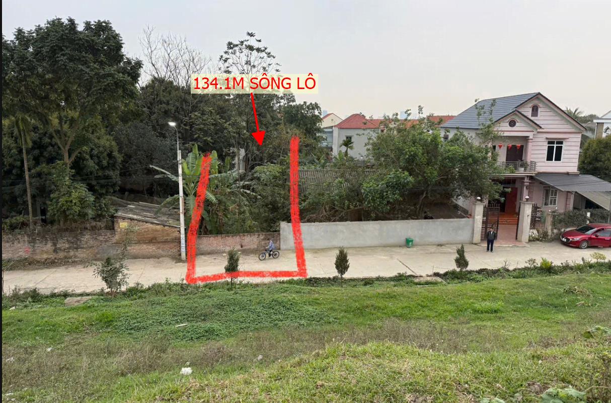 Hình ảnh Bán Lô Đất 134.1m Tại Sông Lô Việt Trì Bám Đường Bê Tông Ô Tô Vào Tận Đất Dân Cư Đông Đúc Giá Đầu Tư
