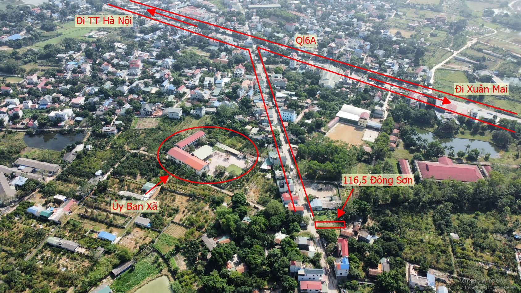 Hình ảnh Bán Đất Mặt Đường Kinh Doanh Tại Đông Sơn Chương Mỹ Sát QL6A Đang Mở Rộng