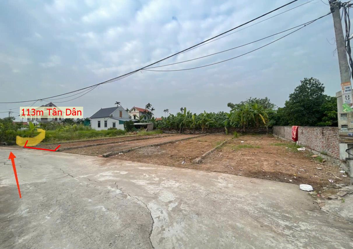 Hình ảnh Bán Lô Đất 113m Tại Tân Dân Khoái Châu Bám Đường Bê Tông Ô Tô Vào Tận Đất Dân Cư Đông Đúc Thân Thiện Gần Chợ Trường Học Giá Đầu Tư