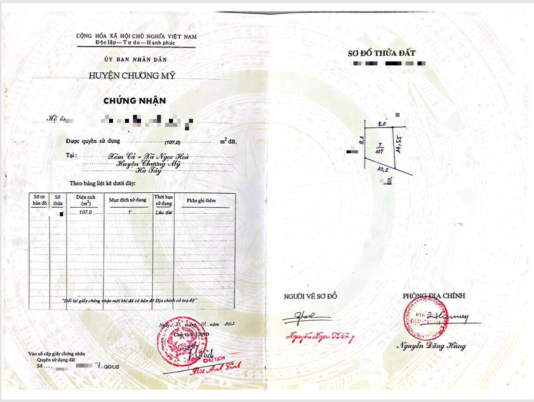 Hình ảnh Bán Đất Full Thổ Cuư Khu Vực Ngọc Hòa Phường Chương Mỹ Sát Trục Chính Kinh Doanh Ngay Gần QL6A 