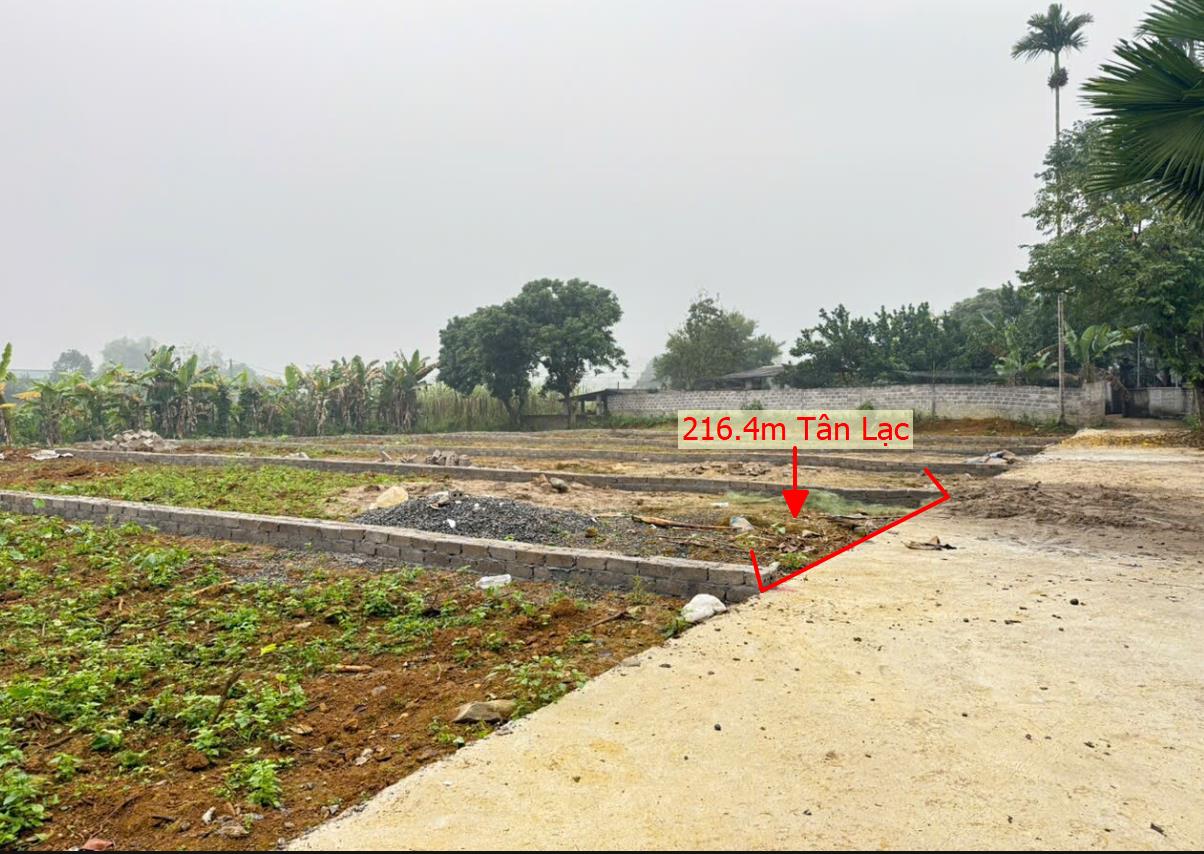 Hình ảnh Bán Lô Đất 216.4m Tại Tân Lạc Bám Đường Bê Tông Ô Tô Vào Tận Đất Dân Cư Đông Đúc Cách Tl 150m CÁch Ql6 2km Giá Đầu Tư