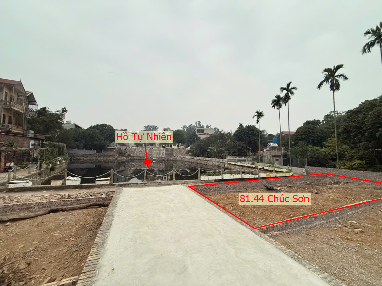 Hình ảnh Bán Đất Thị Trấn Chúc Sơn Sát Hồ Tự Nhiên Thoáng Mát Sát Trục Kinh Doanh Ngay Trung Tâm Hành Chính Huyện