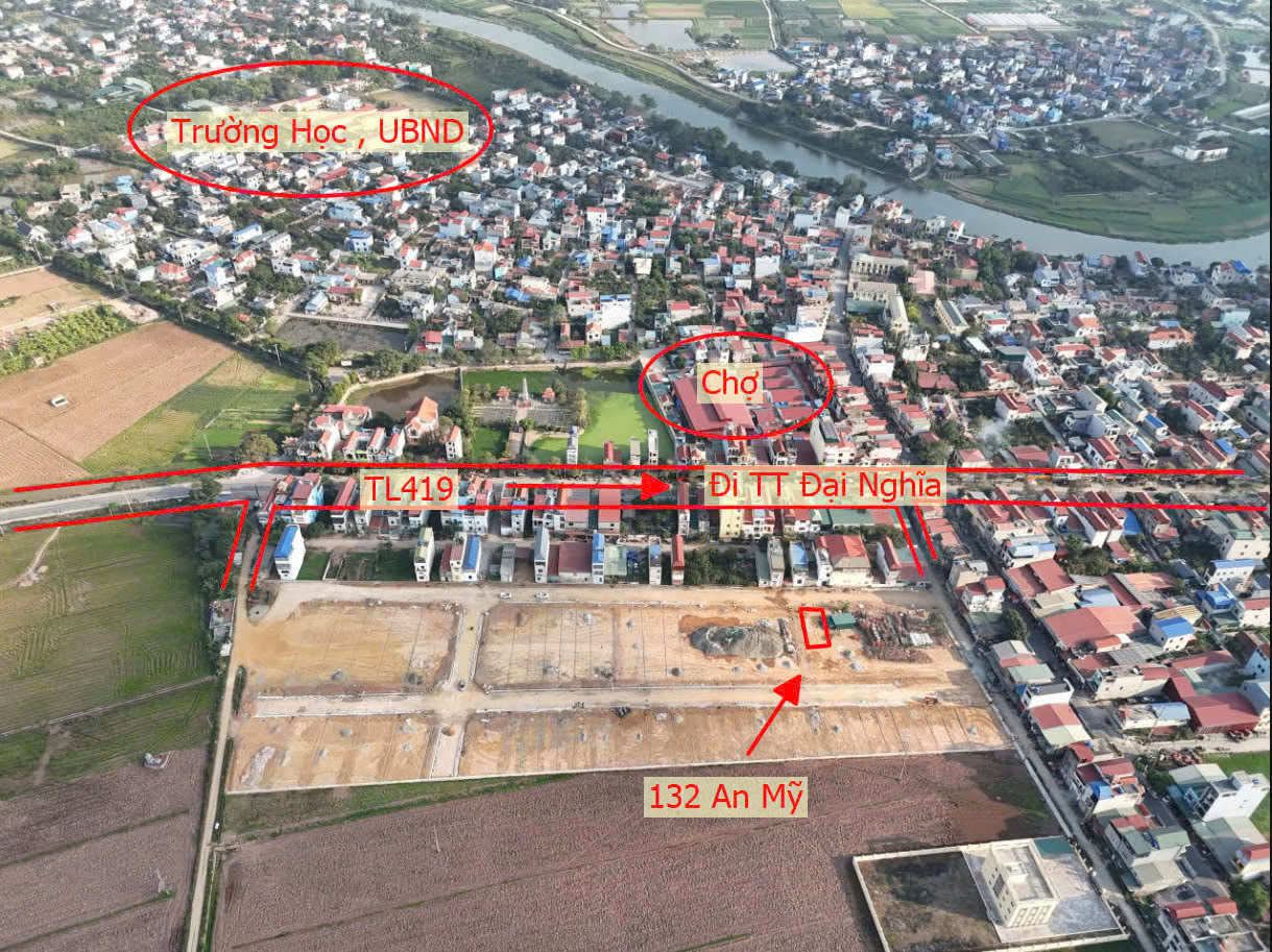 Hình ảnh Bán Đất An Mỹ | Đất Đấu Giá Xã An Mỹ Huyện Mỹ Đức Sát Mặt Đường Kinh Doanh TL419 