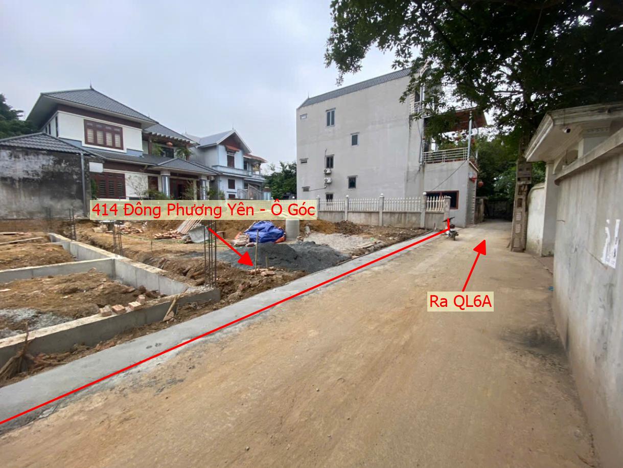 Hình ảnh Bán Lô Góc 3 Mặt Tiền 414m Tại Đông Phương Yên Ô Tô Đỗ Tận Đất Sát Đường QL6A Đang Mở Rộng