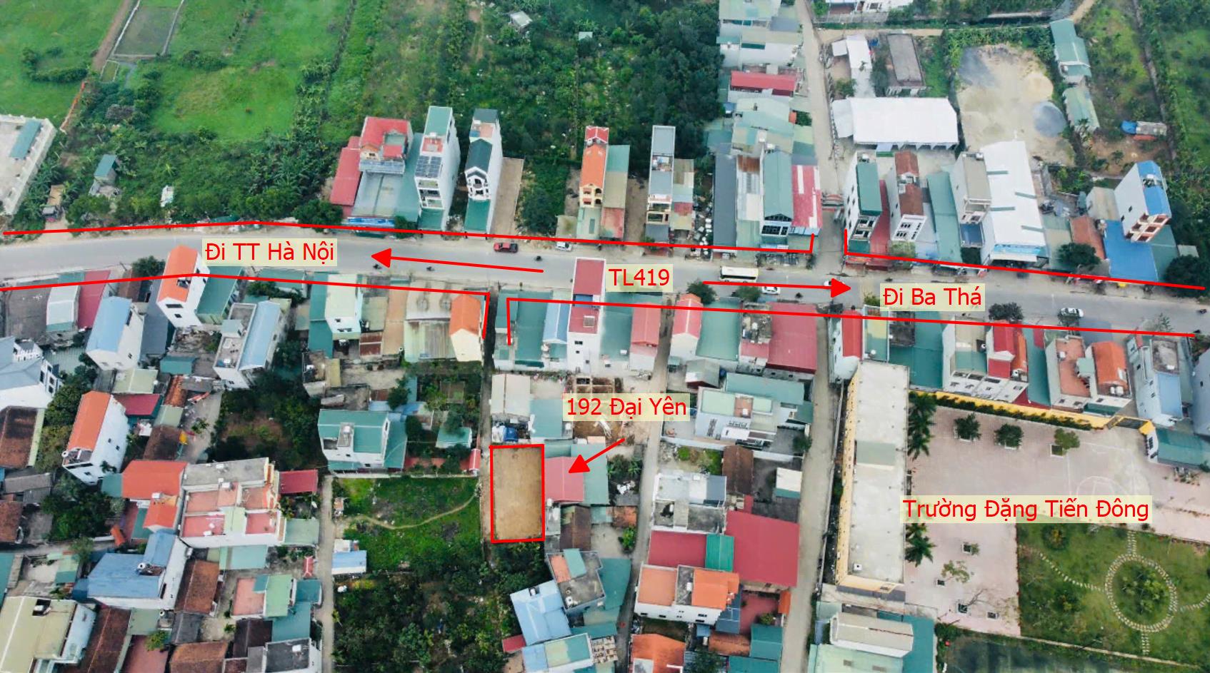 Hình ảnh Bán Thửa Đất 189.5m Tại Đại Yên Chương Mỹ Sát Mặt Đường Kinh Doanh TL419 Ngay Trung Tâm Xã Đại Yên